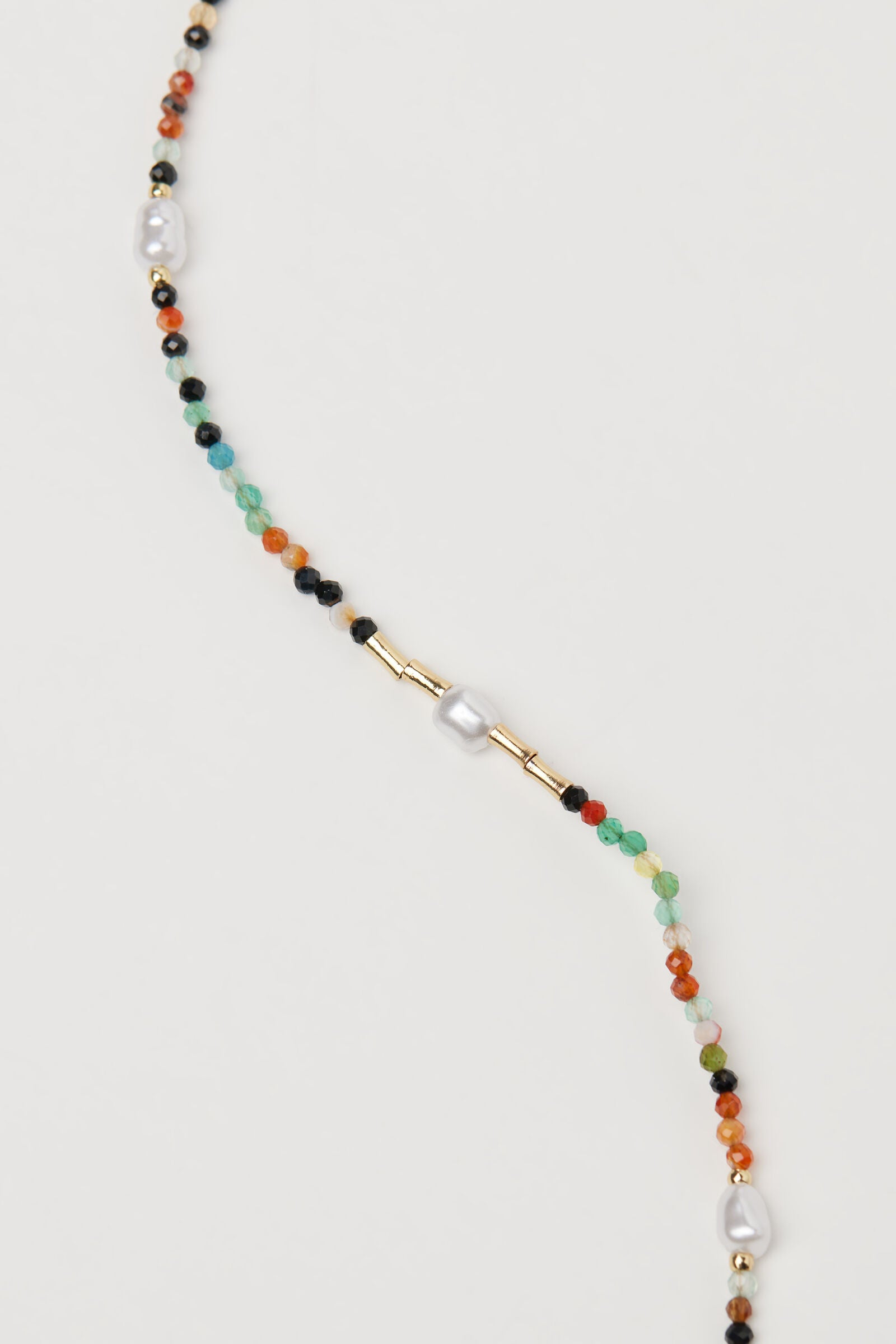 שרשרת גוף Gemstone and Pearl