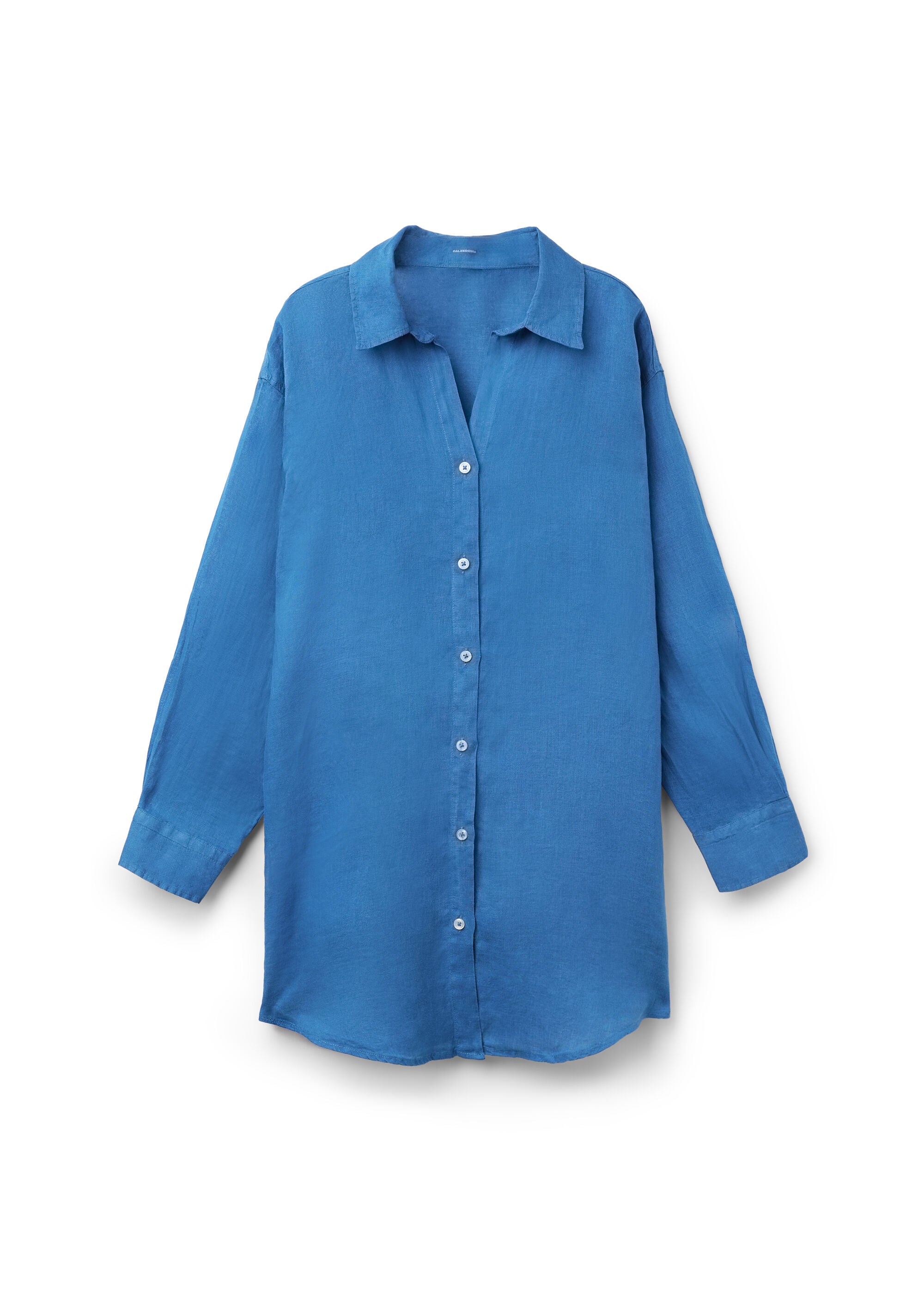 שמלת פשתן מכופתרת