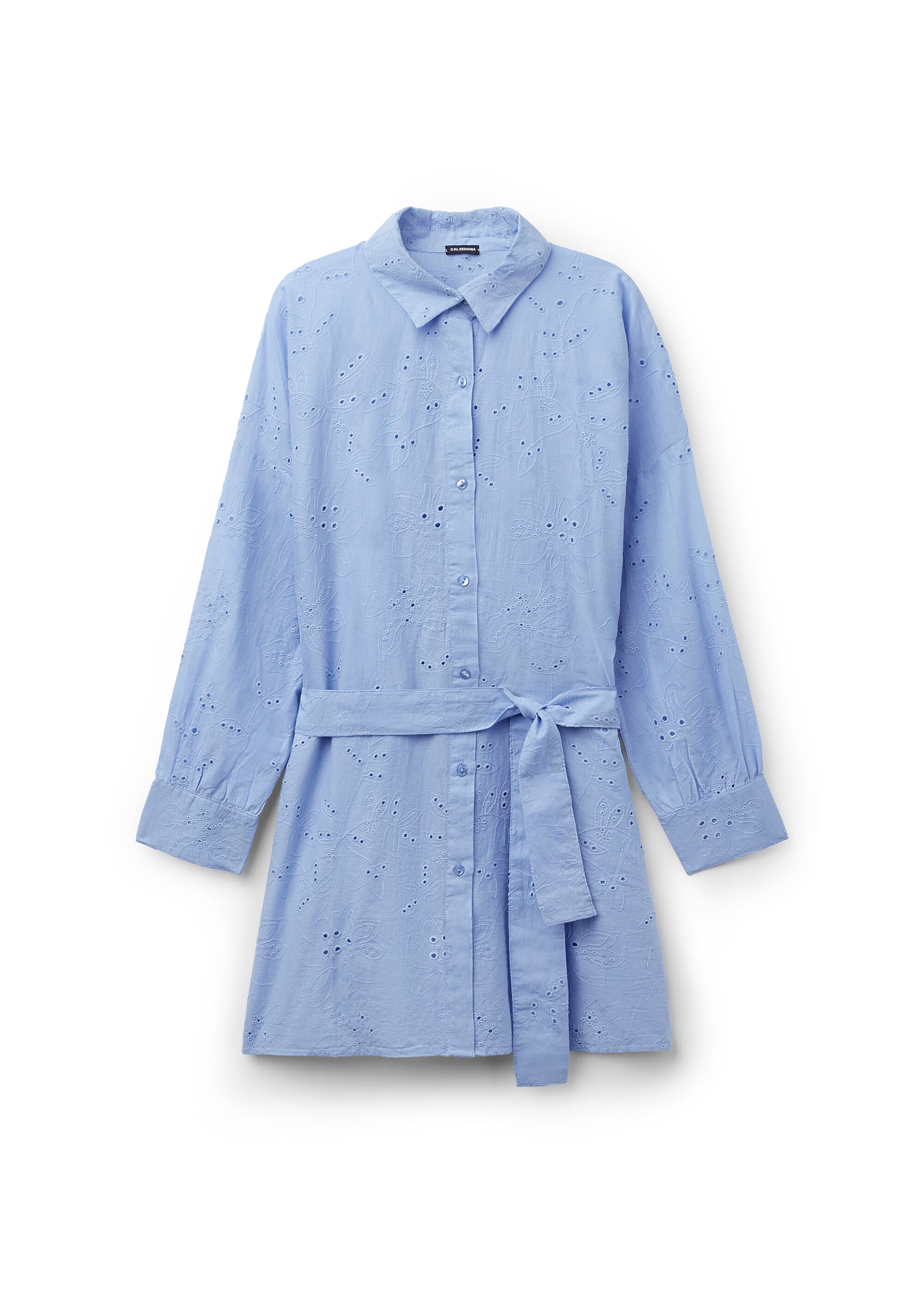 שמלת מיני Broderie Anglaise