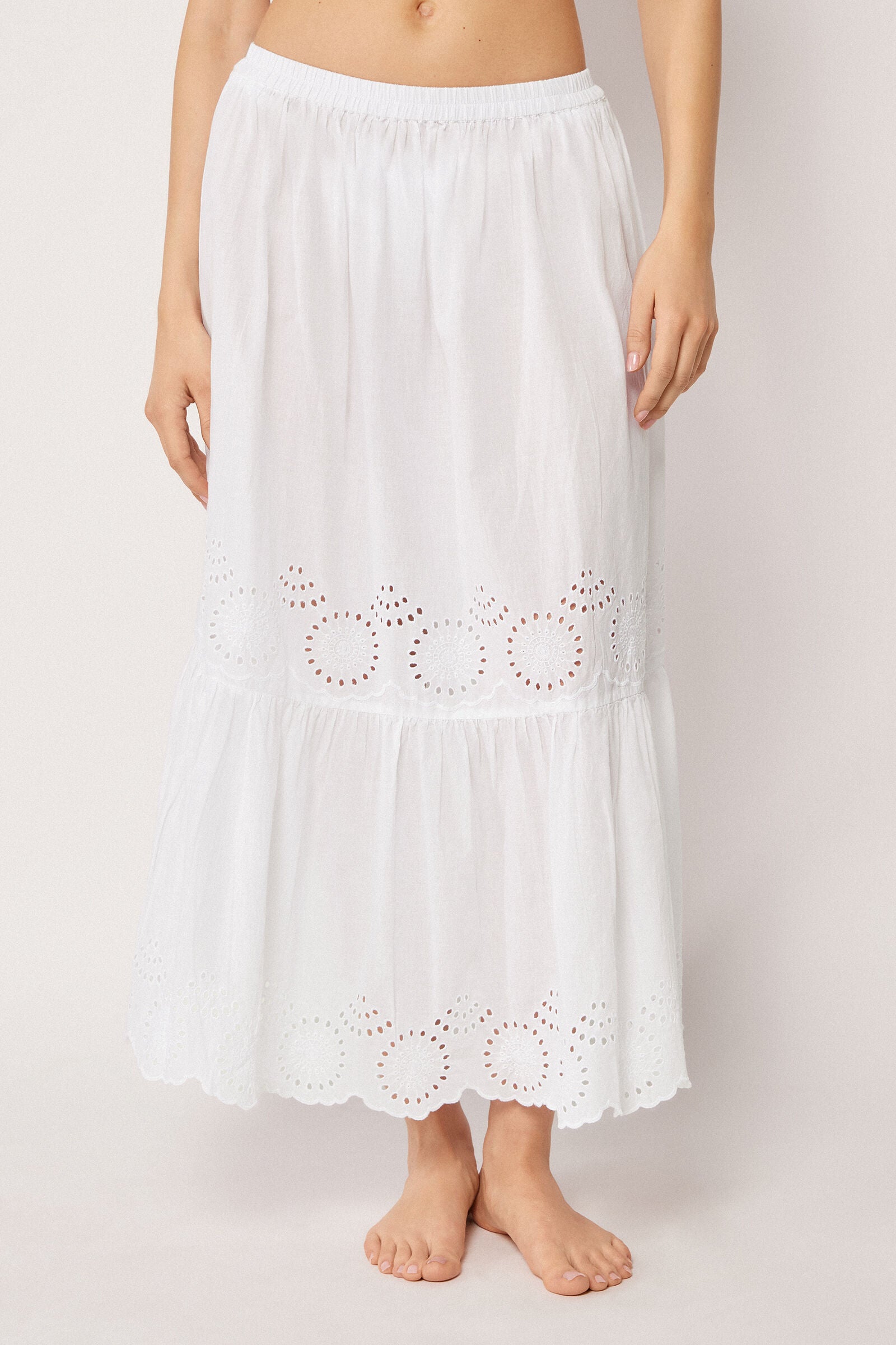 חצאית מקסי Broderie Anglaise