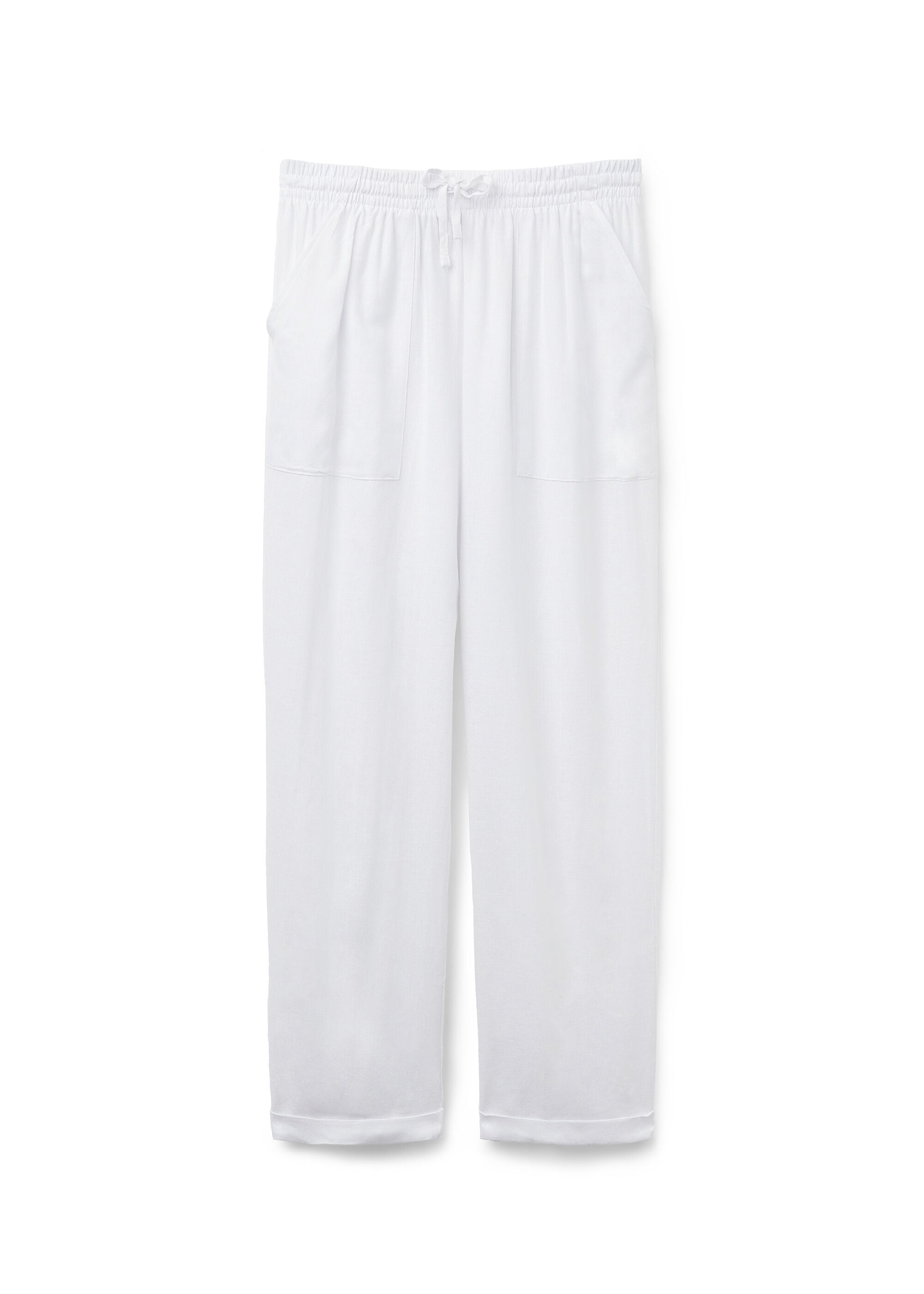 מכנסי פשתן ארוכים