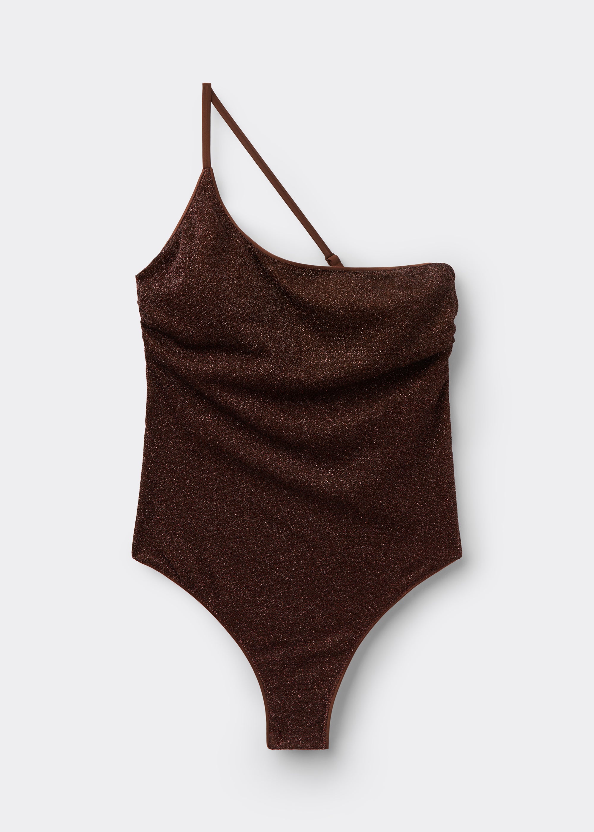בגד ים שלם One-Shoulder Metallic Glow