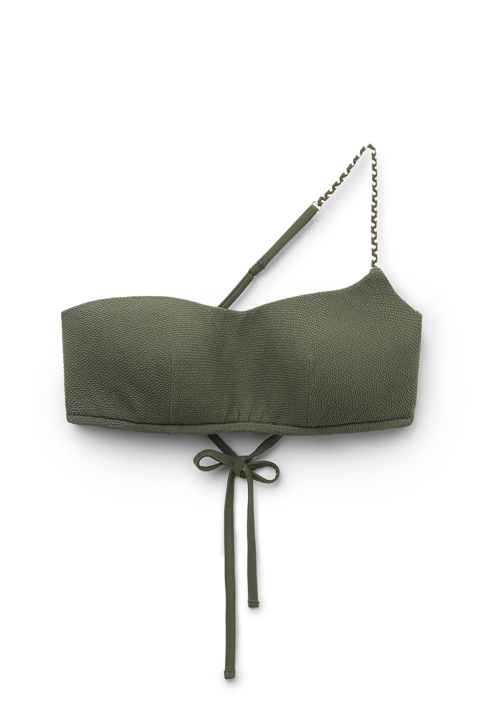 חזיית ביקיני וואן שולדר Crinkle Twist