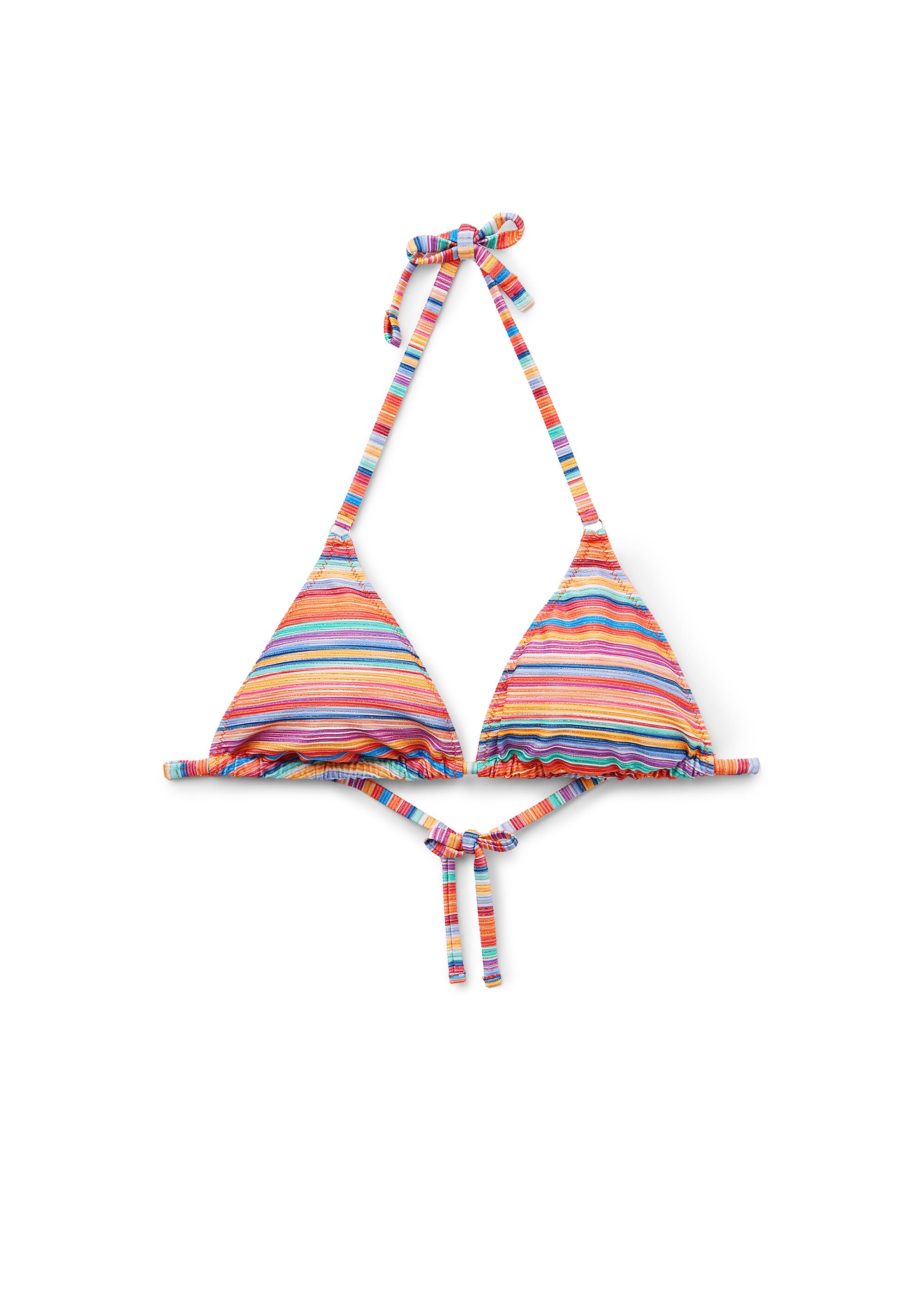 חזיית ביקיני משולשים Colorful Stripes