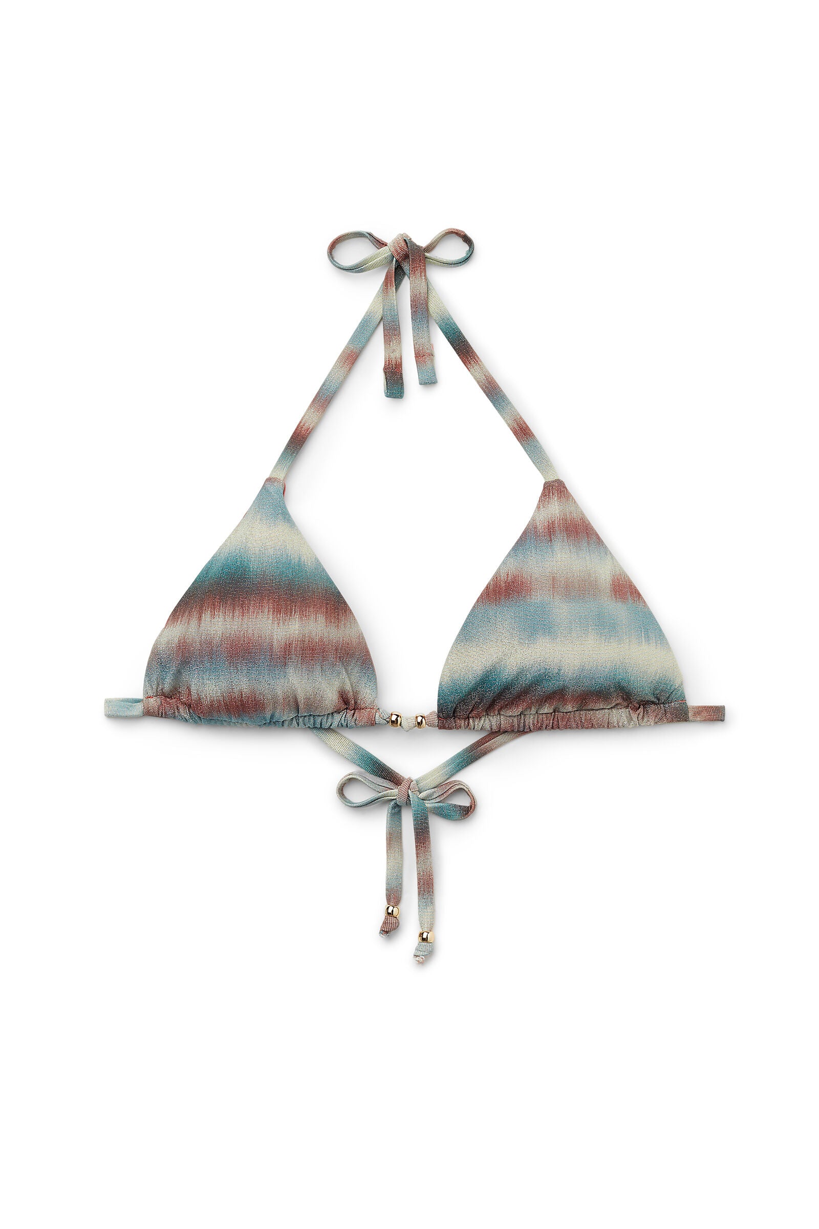 חזיית ביקיני משולשים Glittery Tie-Dye