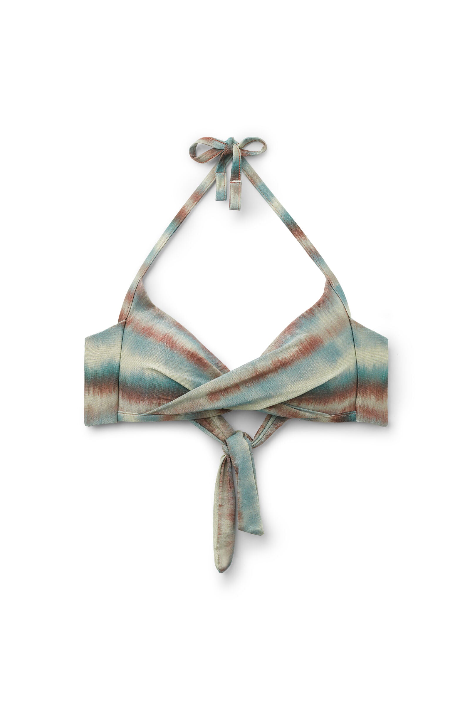 חזיית ביקיני משולשים Glittery Tie-Dye