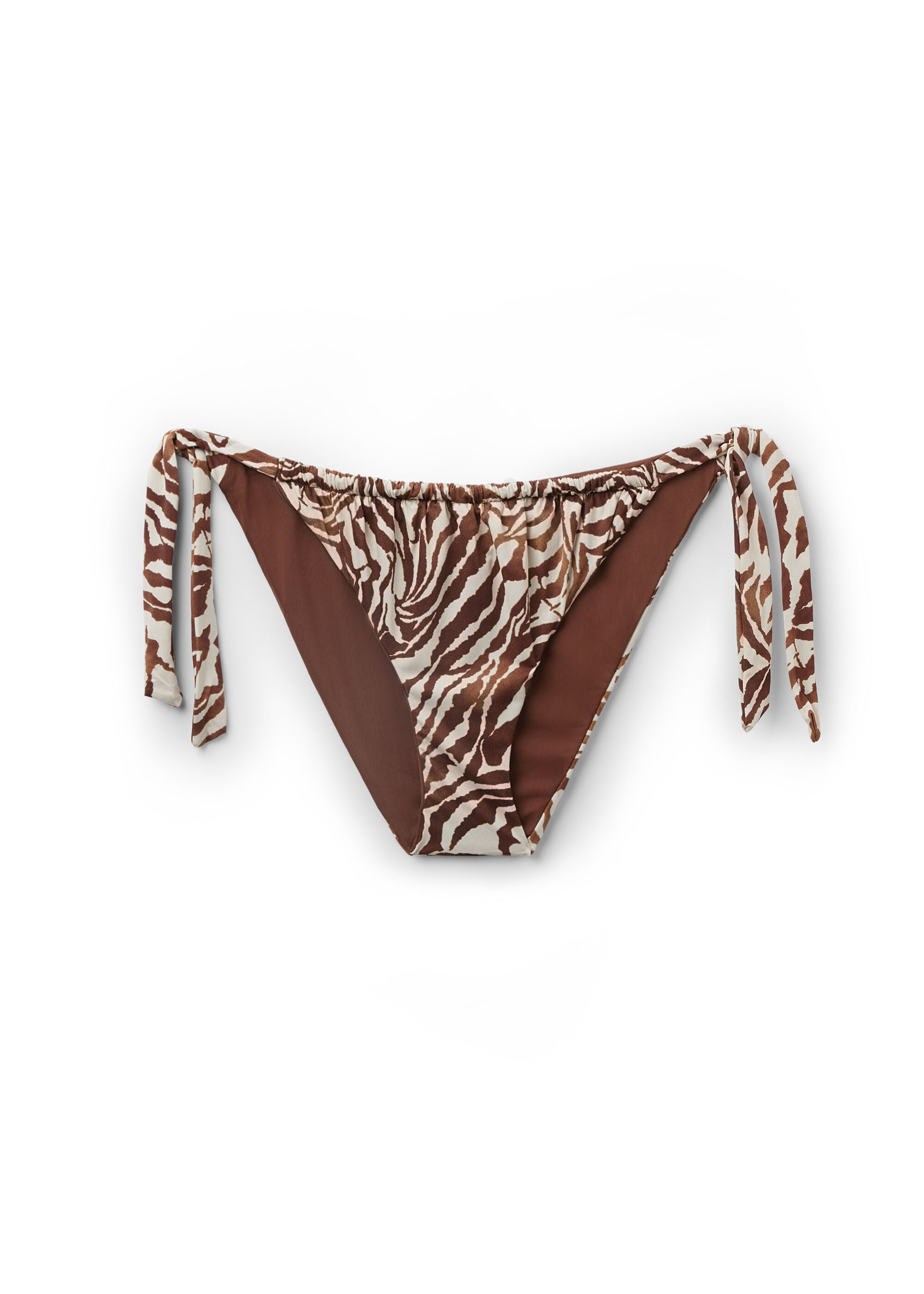 תחתוני ביקיני קשירה Brown Zebra