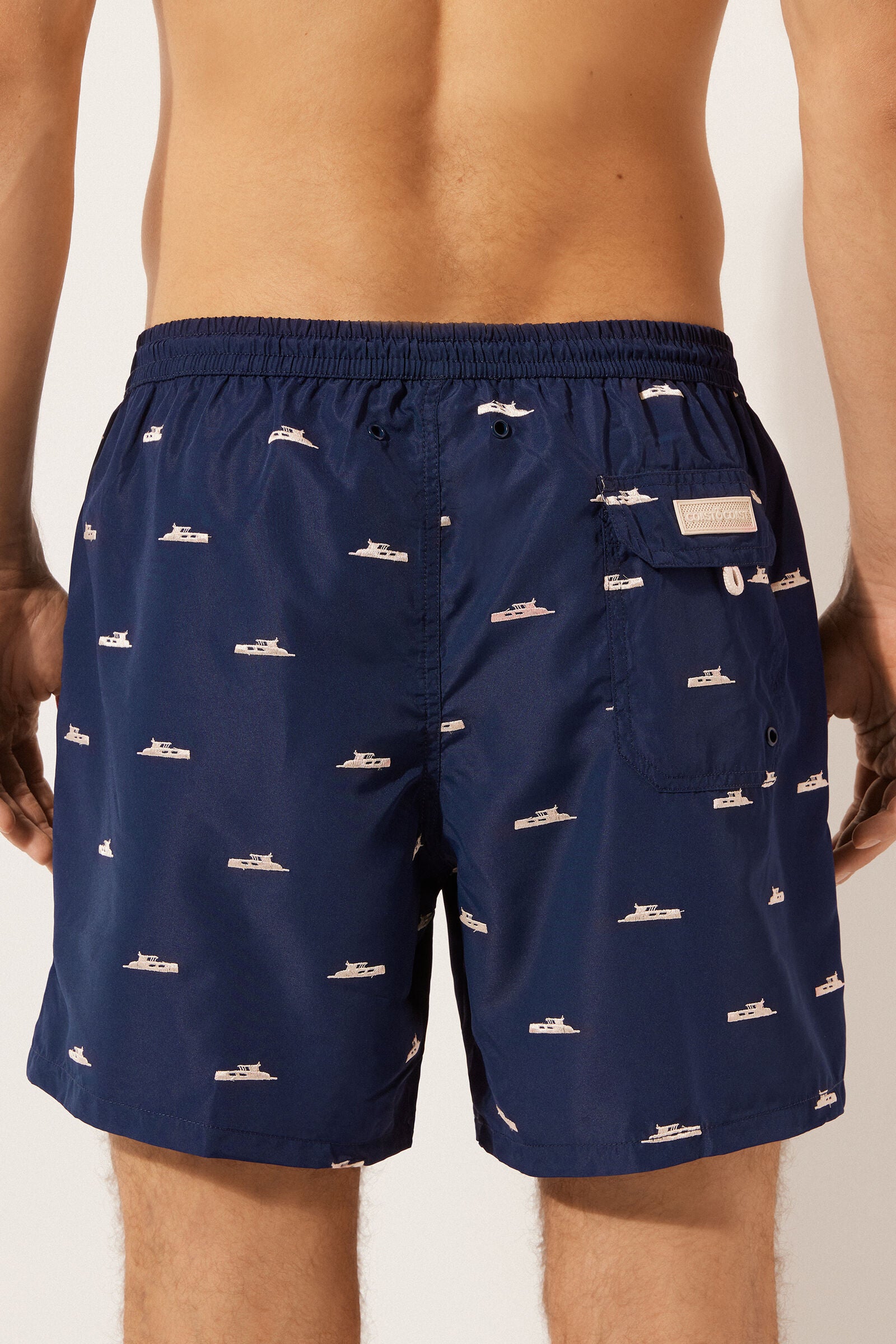 מכנסי בגד ים Formentera בהדפס סרטנים