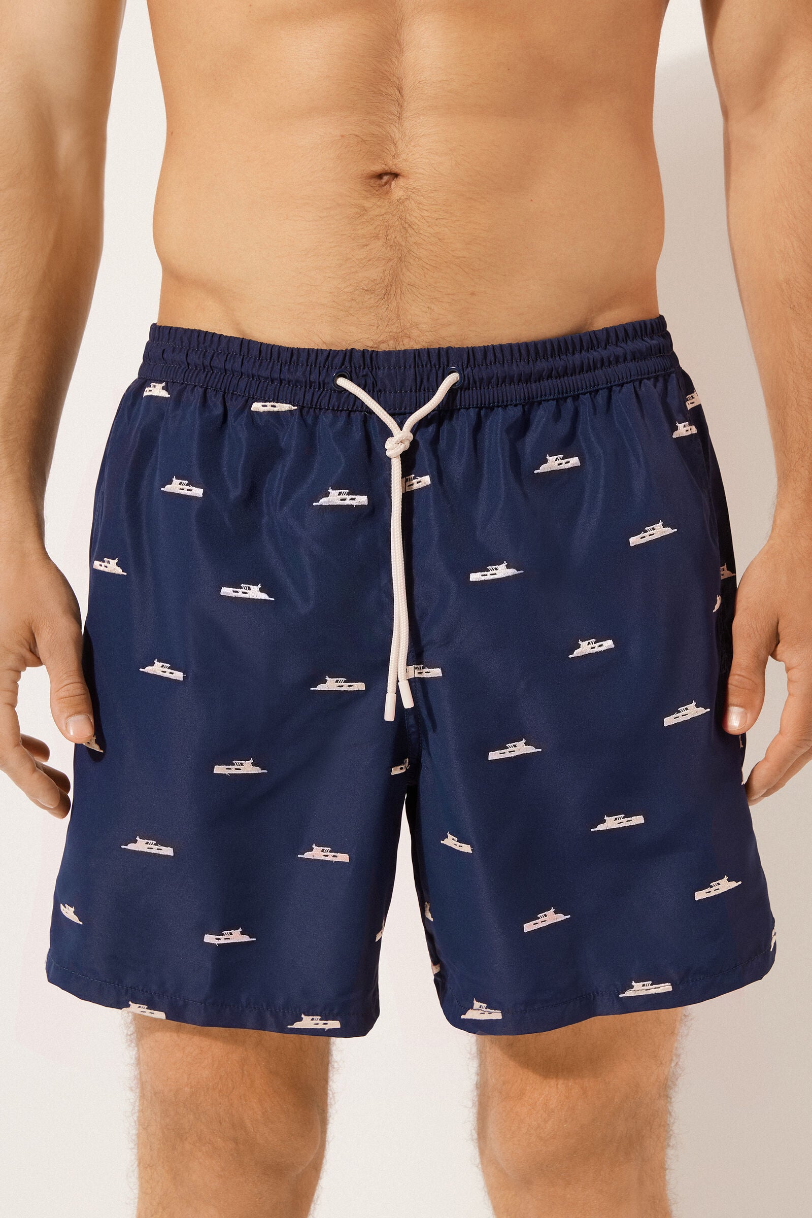 מכנסי בגד ים Formentera בהדפס סרטנים