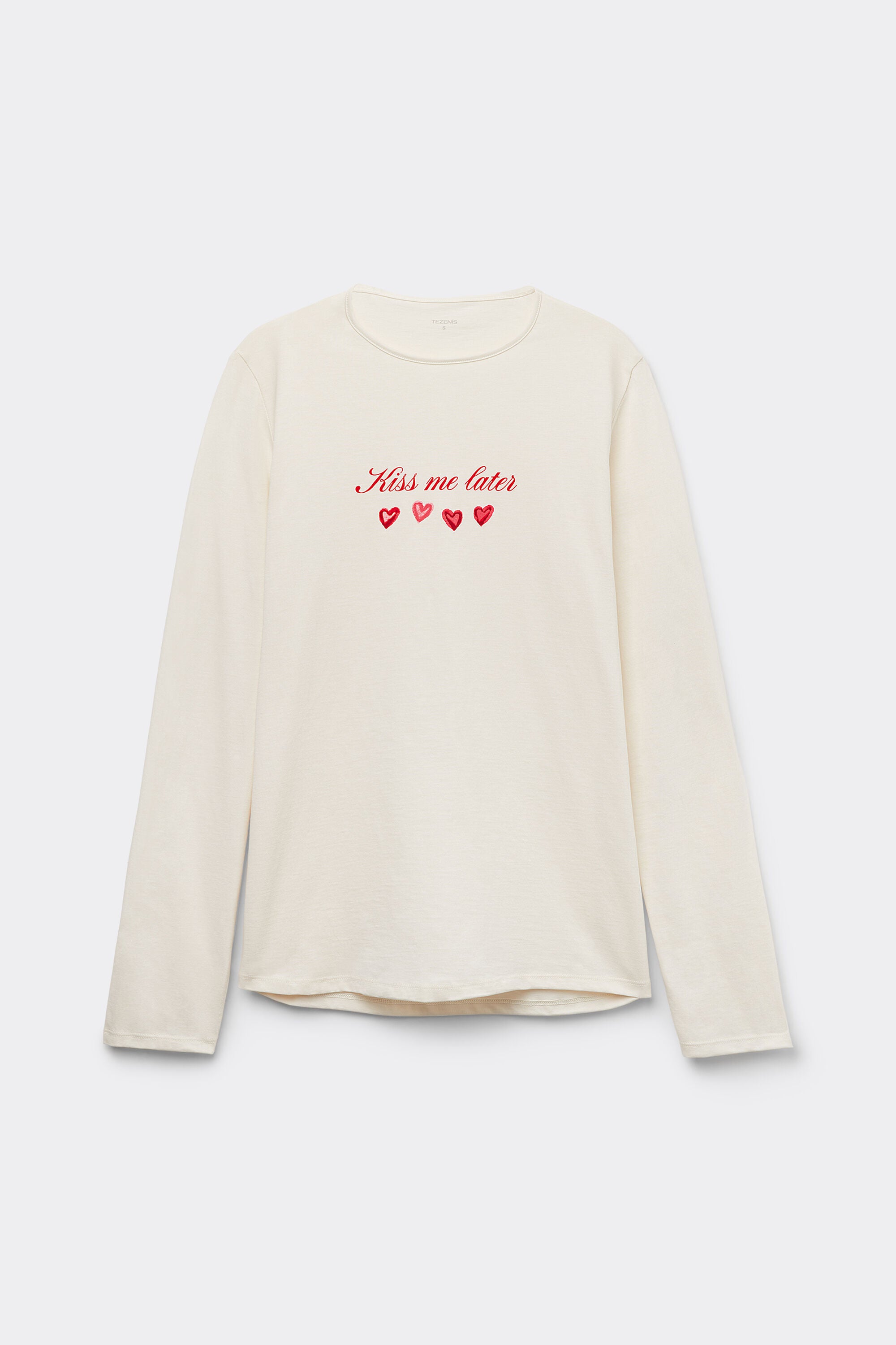 חולצה ארוכה בהדפס KISS