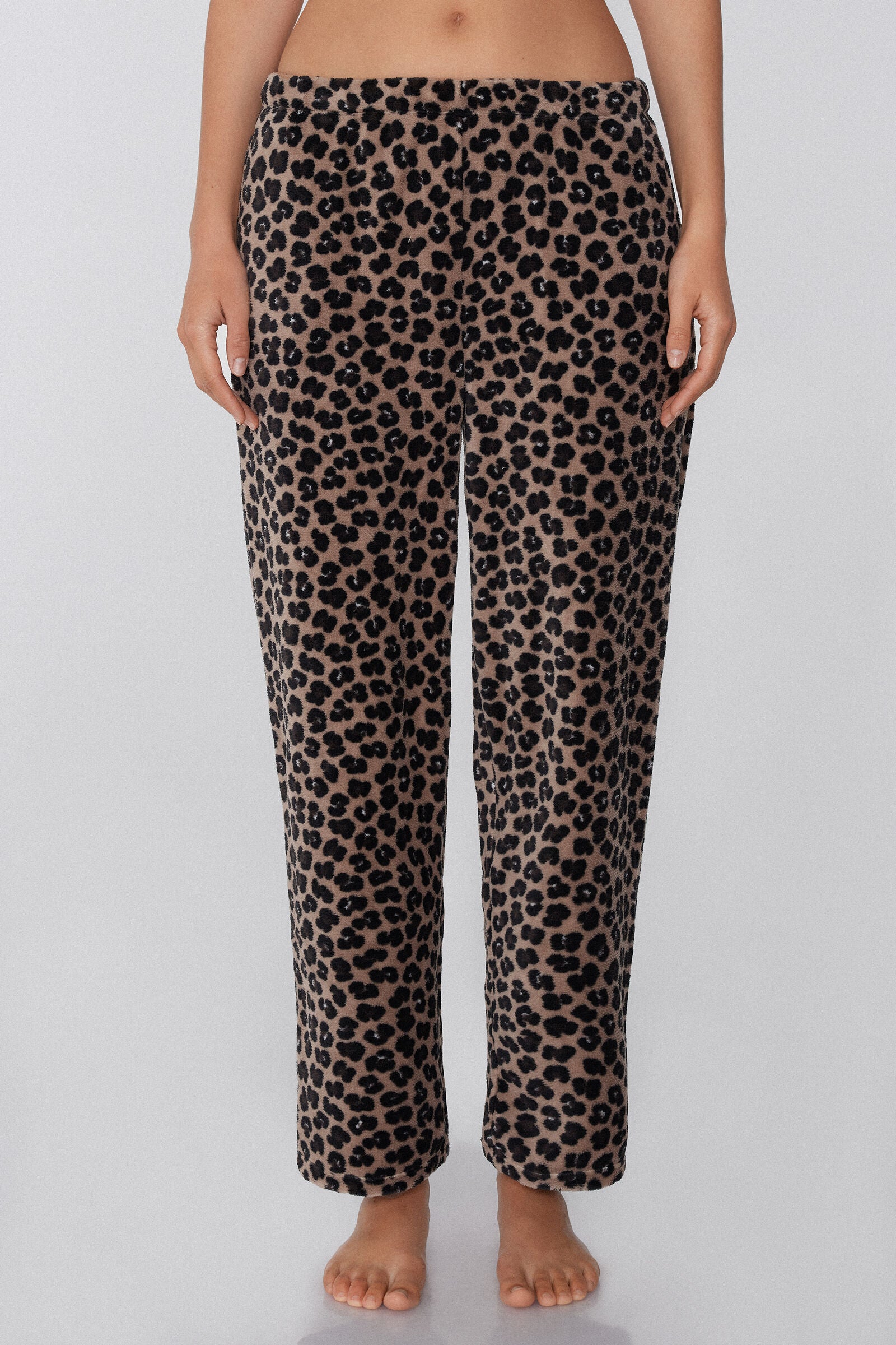 מכנסי פליז עם הדפס מנומר