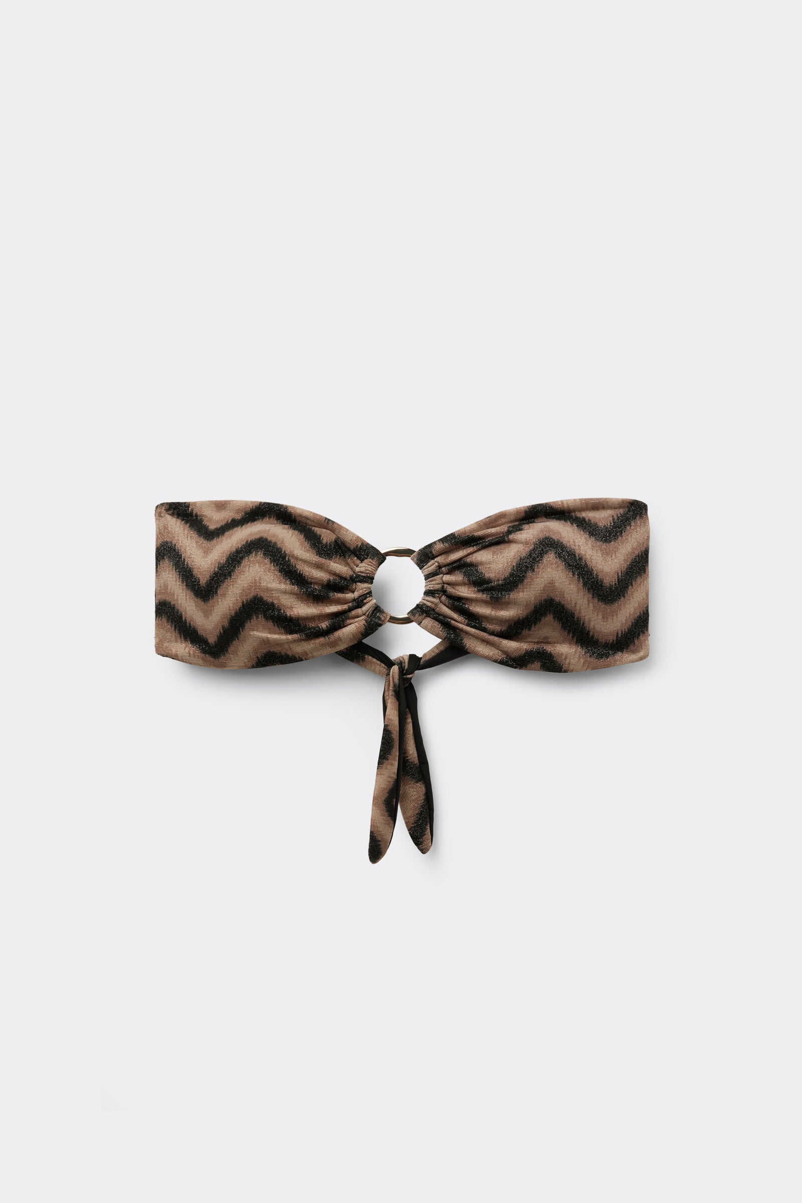 חזיית ביקיני סטרפלס עם ריפוד נשלף Chevron Shine