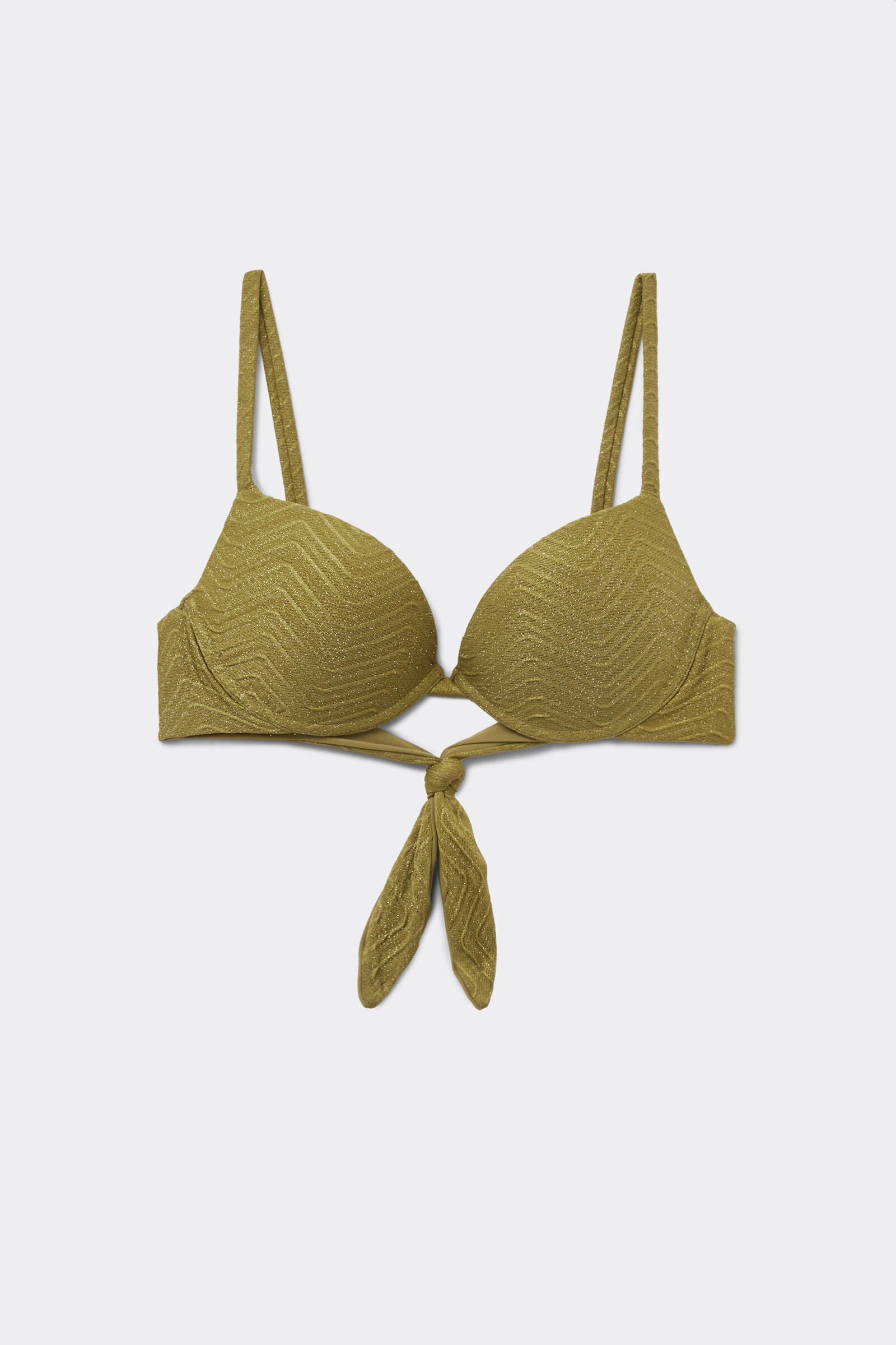 חזיית ביקיני פוש אפ Olive Green Sparkling Touch
