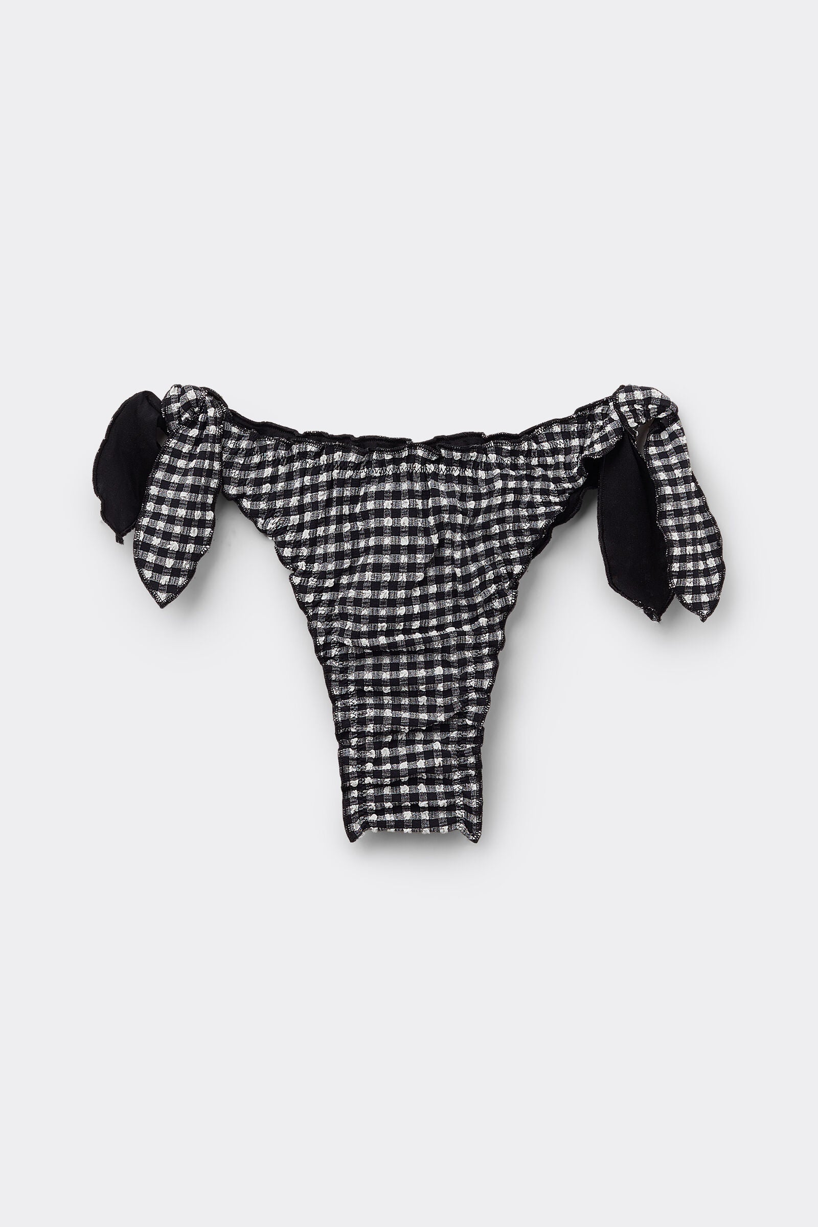 תחתוני ביקיני קשירה ברזילאיים Gingham