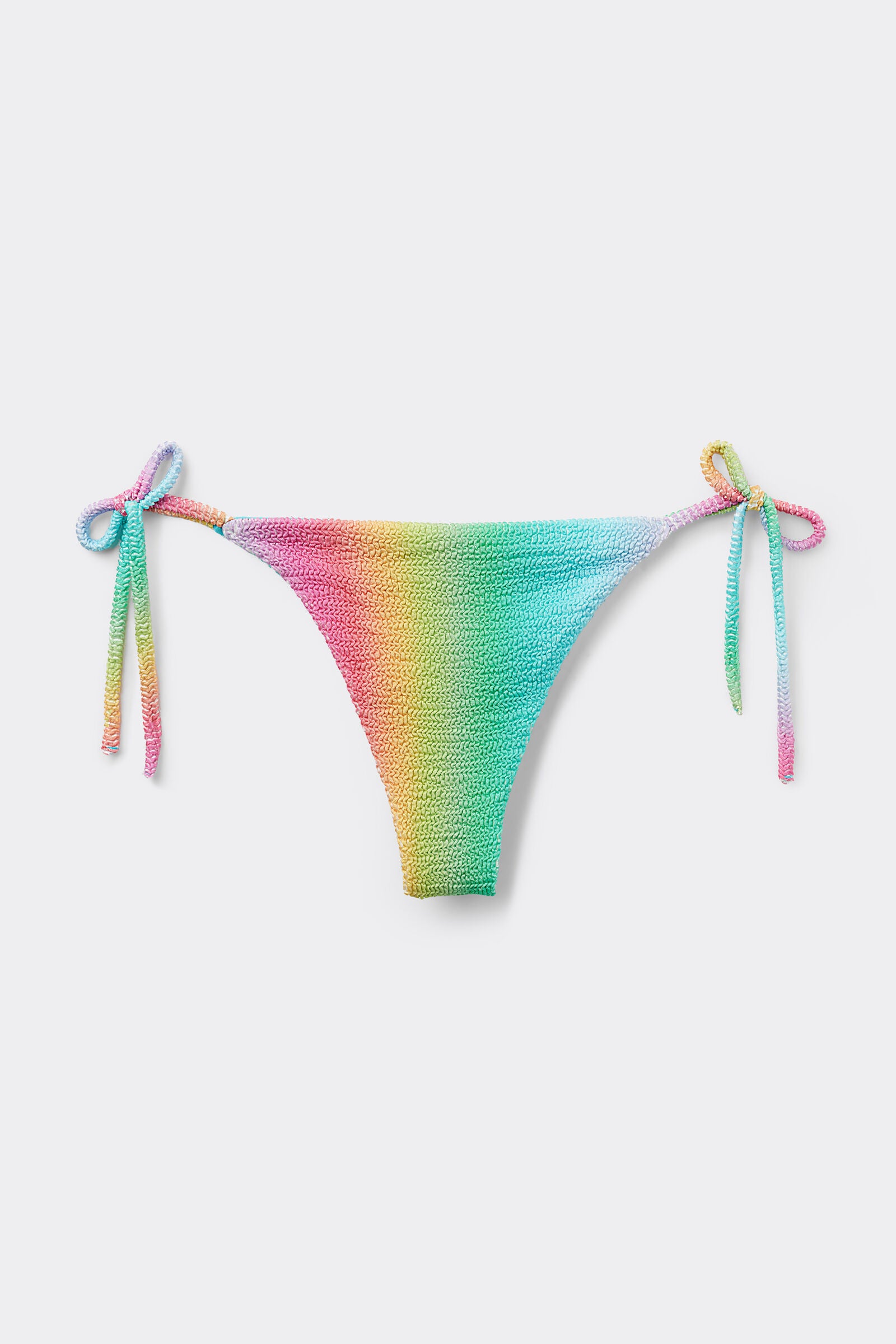 תחתוני ביקיני קשירה ברזילאיים Crinkle Rainbow