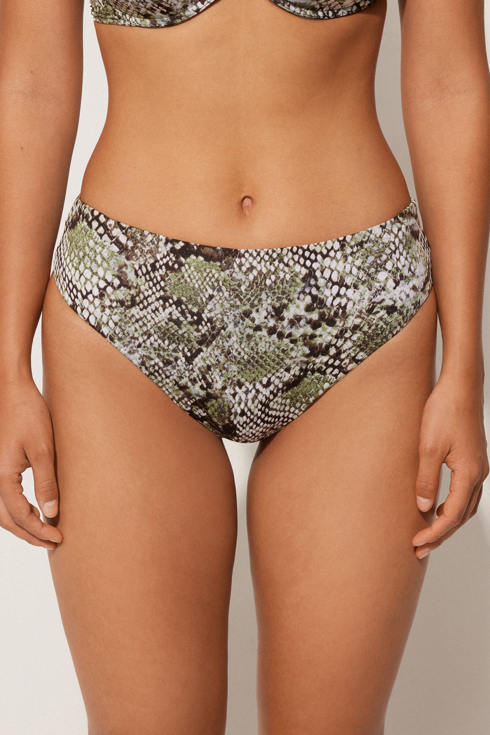 תחתוני ביקיני ברזילאיים Classic Snake High-Waisted