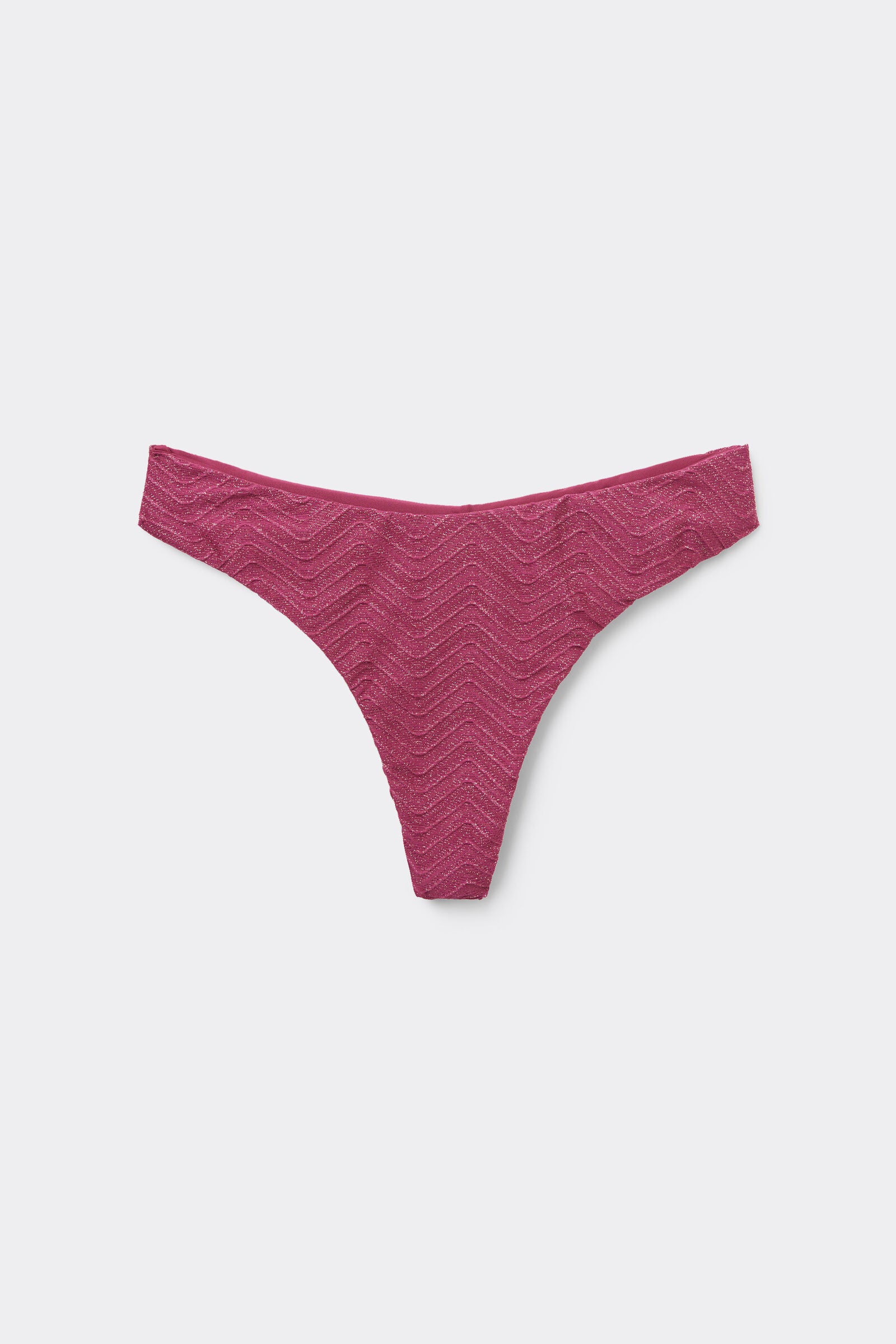 תחתוני ביקיני ברזילאיים Mauve Sparkling Touch Rounded High-Cut