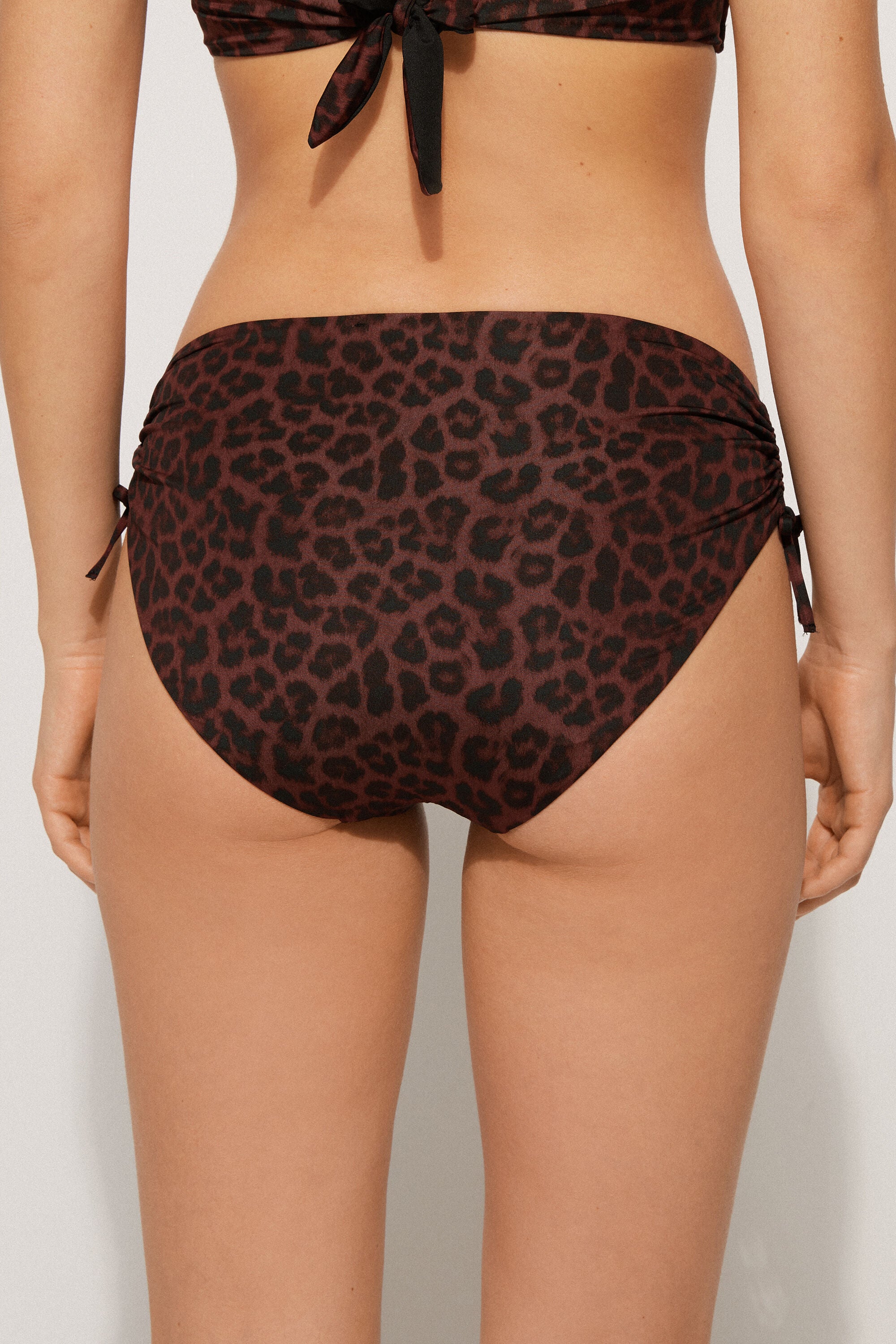תחתוני ביקיני שרוך Savage Brown High-Waist