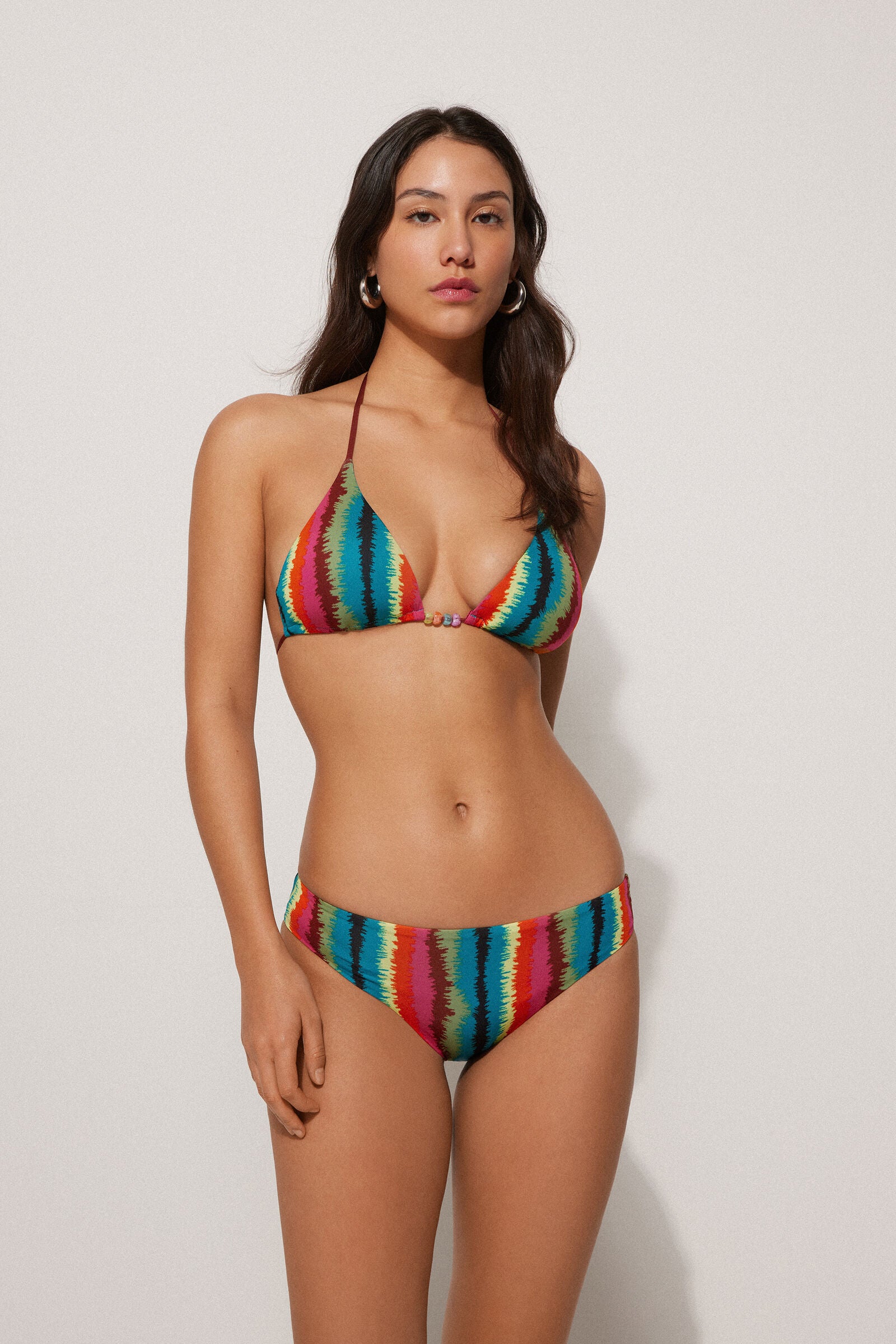 תחתוני ביקיני Vibrant Stripes
