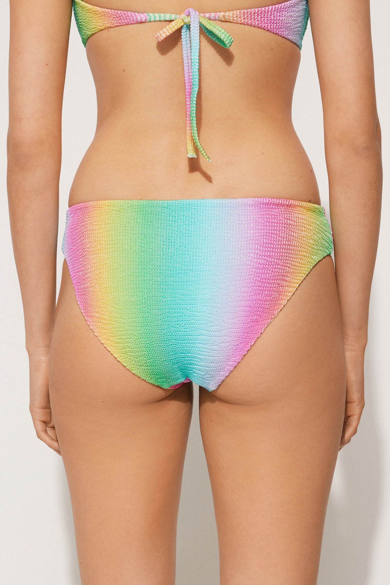 תחתוני ביקיני Crinkle Rainbow