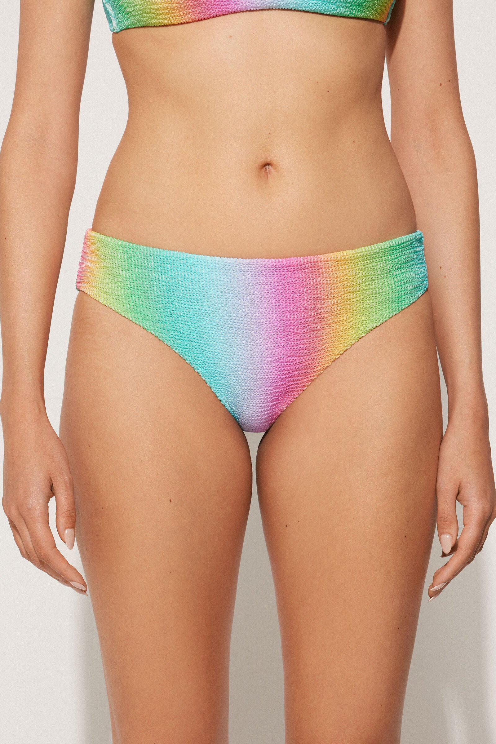 תחתוני ביקיני Crinkle Rainbow