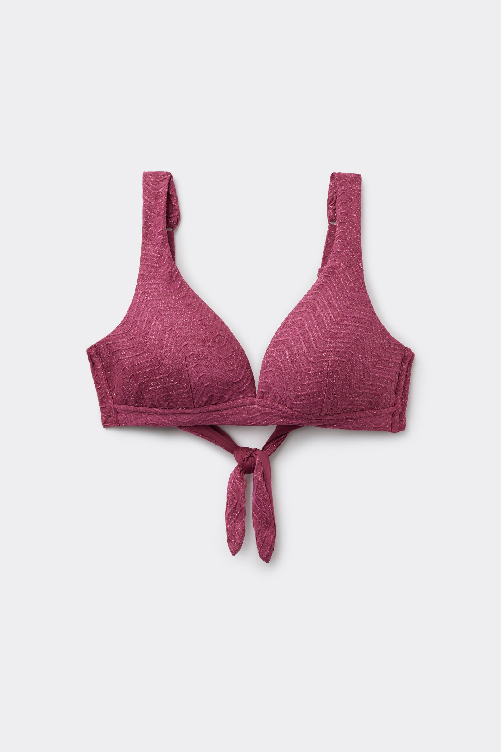 חזיית ביקיני משולשים עם כתפיות רחבות Mauve Sparkling Touch