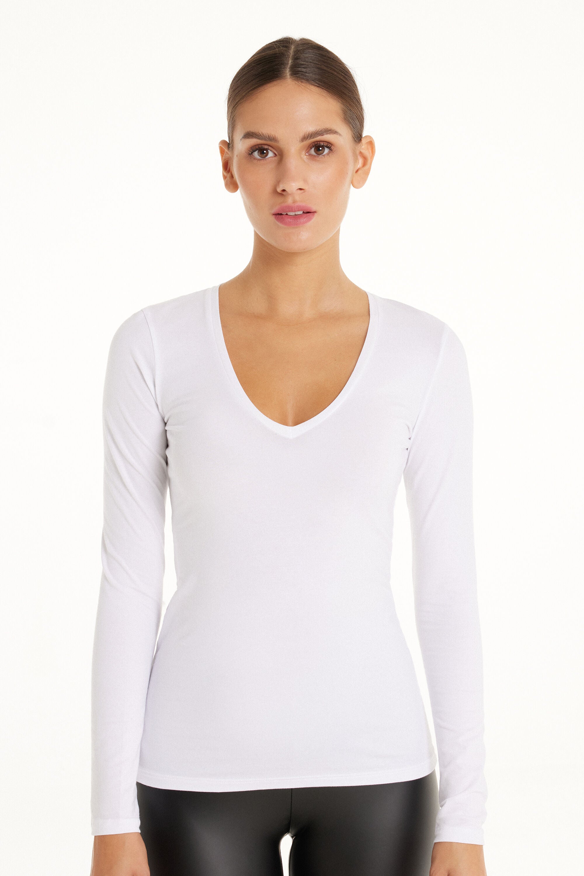 טי שירט V ארוכה