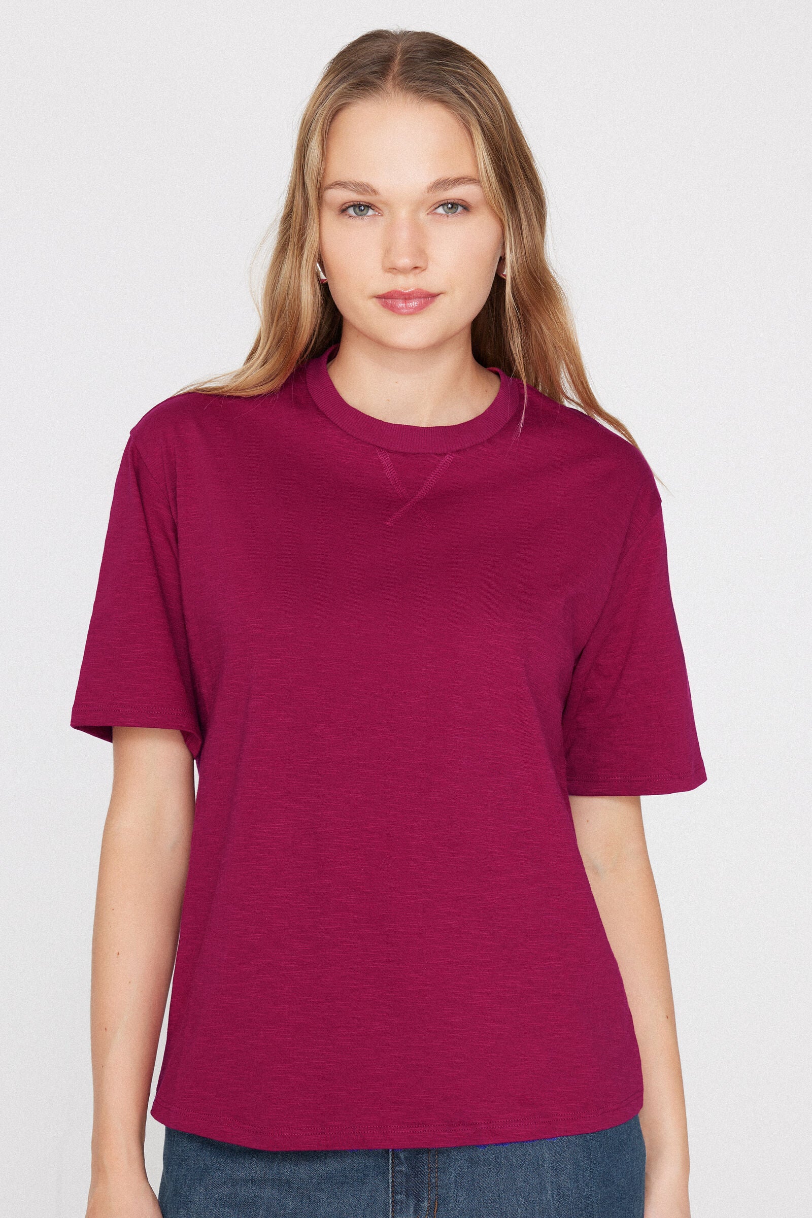 טי שירט 100% Slub Cotton