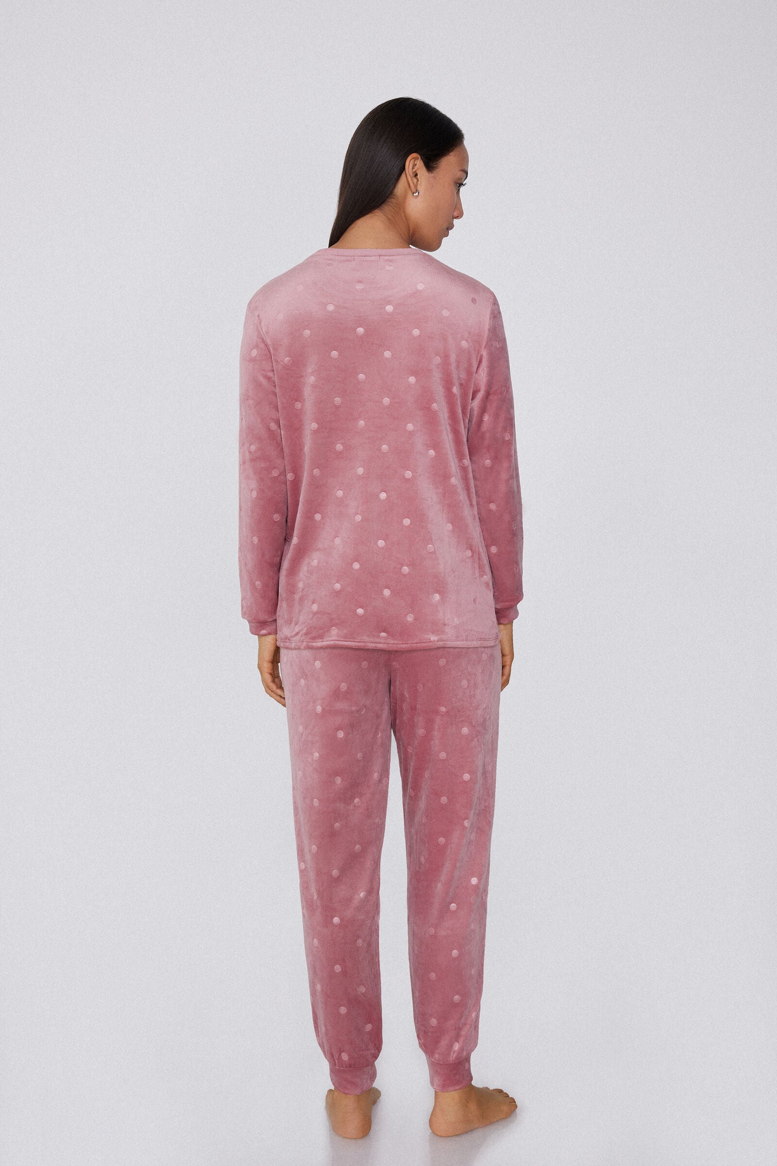 פיג'מה ארוכה עם הדפס