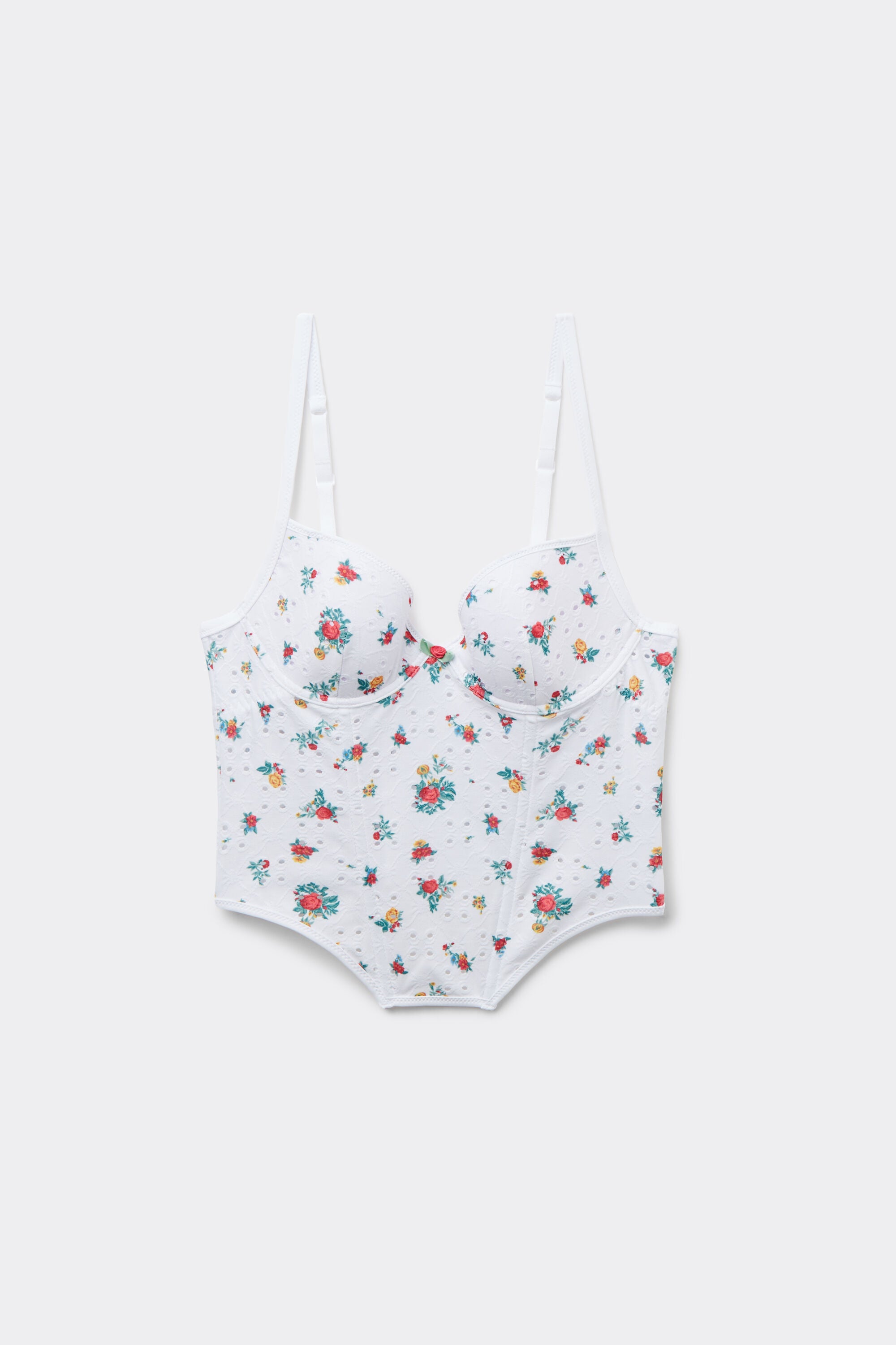 חזיית מחוך פוש אפ הדפס פרחוני