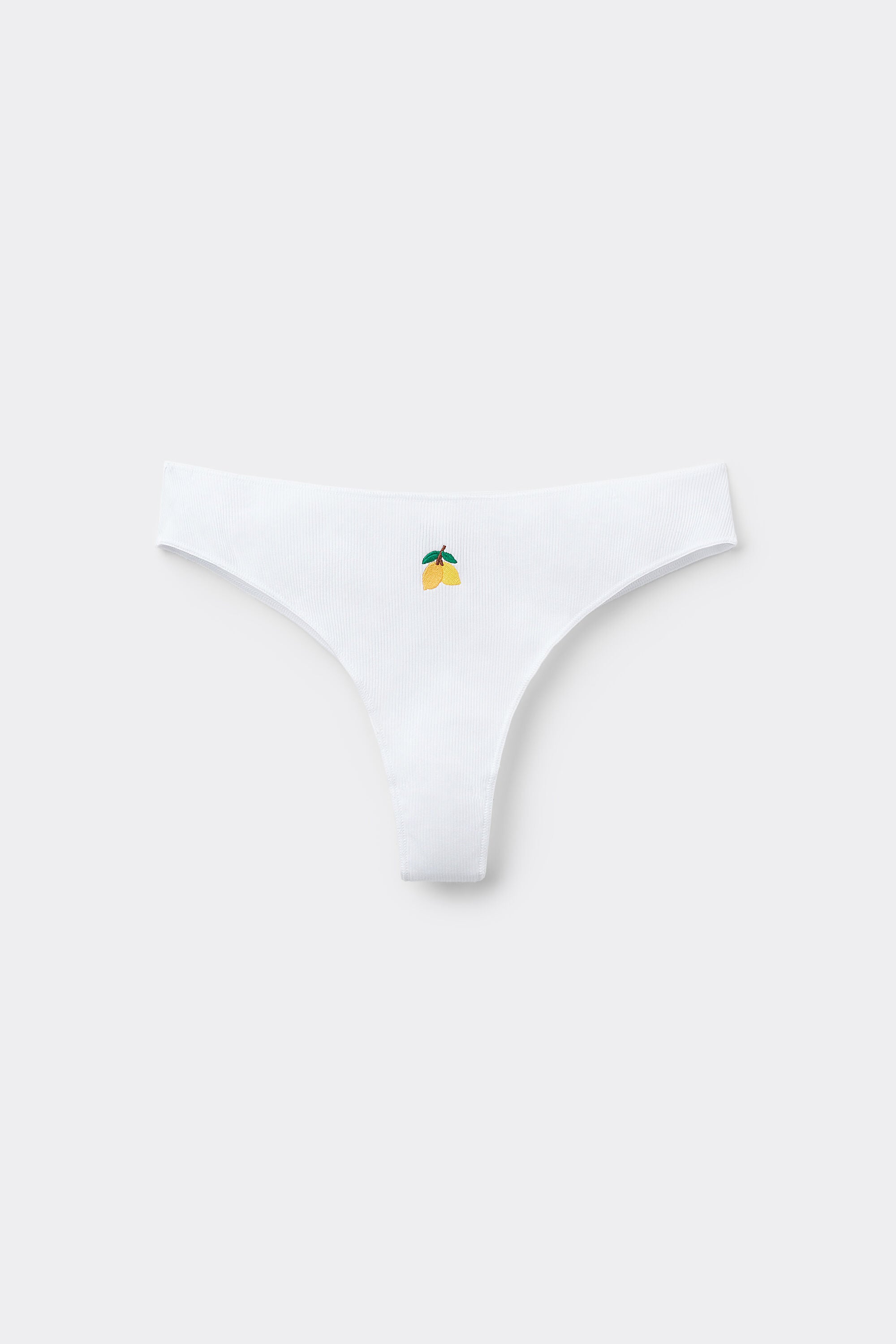 תחתוני כותנה ברזילאיים עם רקמת לימונים