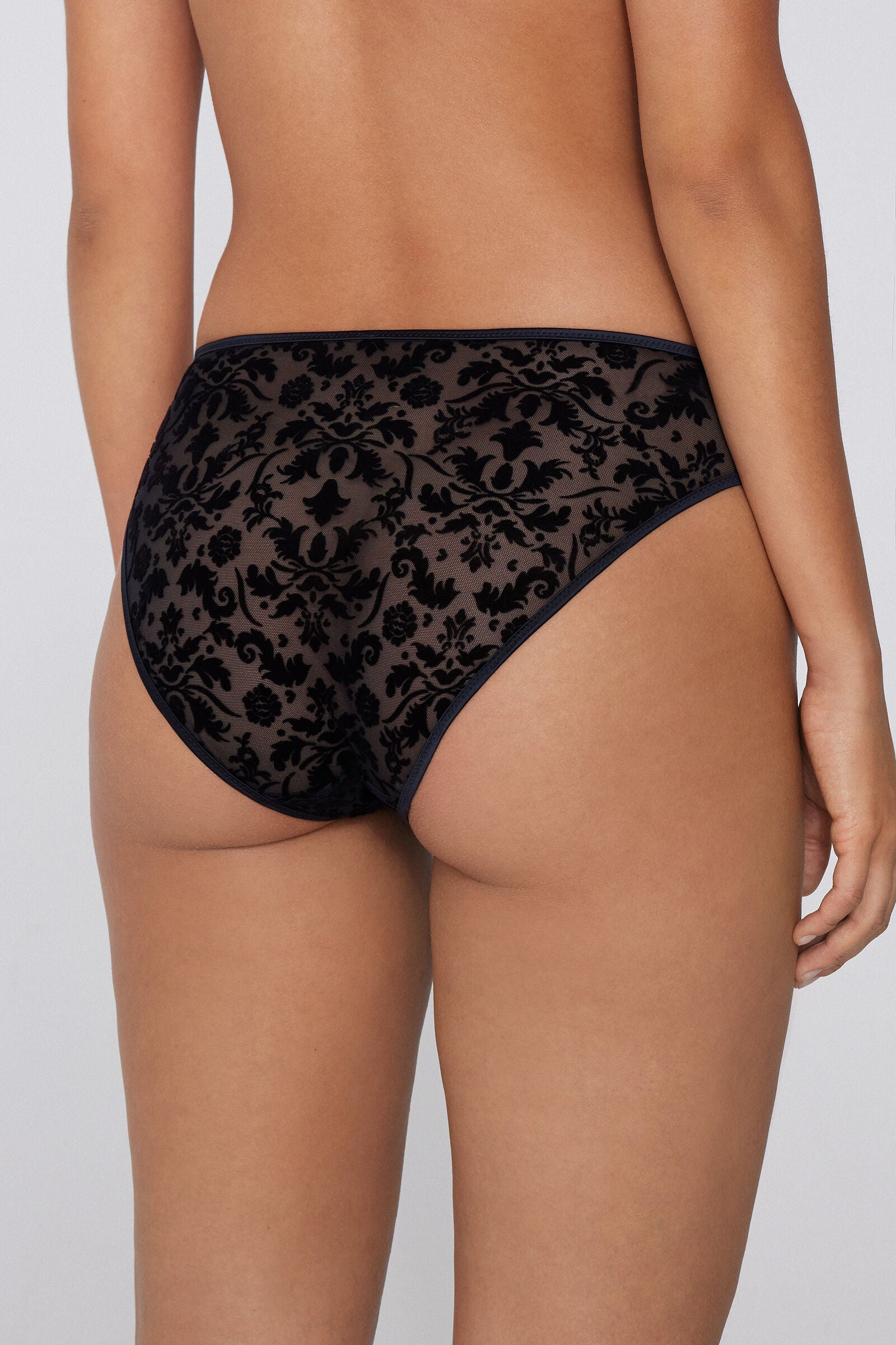 תחתונים עם הדפס קטיפה Velvet Noir