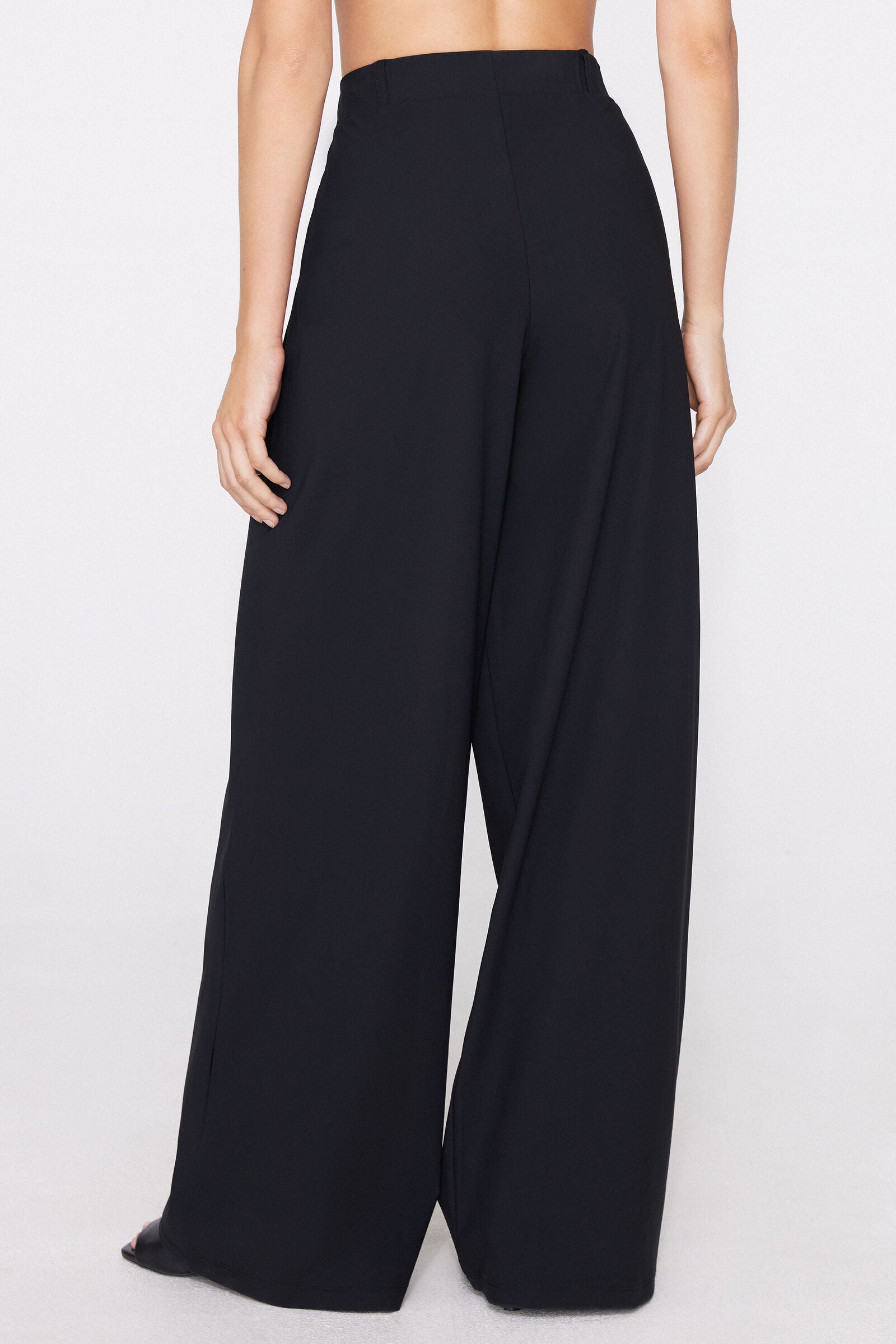מכנסיים ארוכים מבד מיקרופייבר Easy Fit