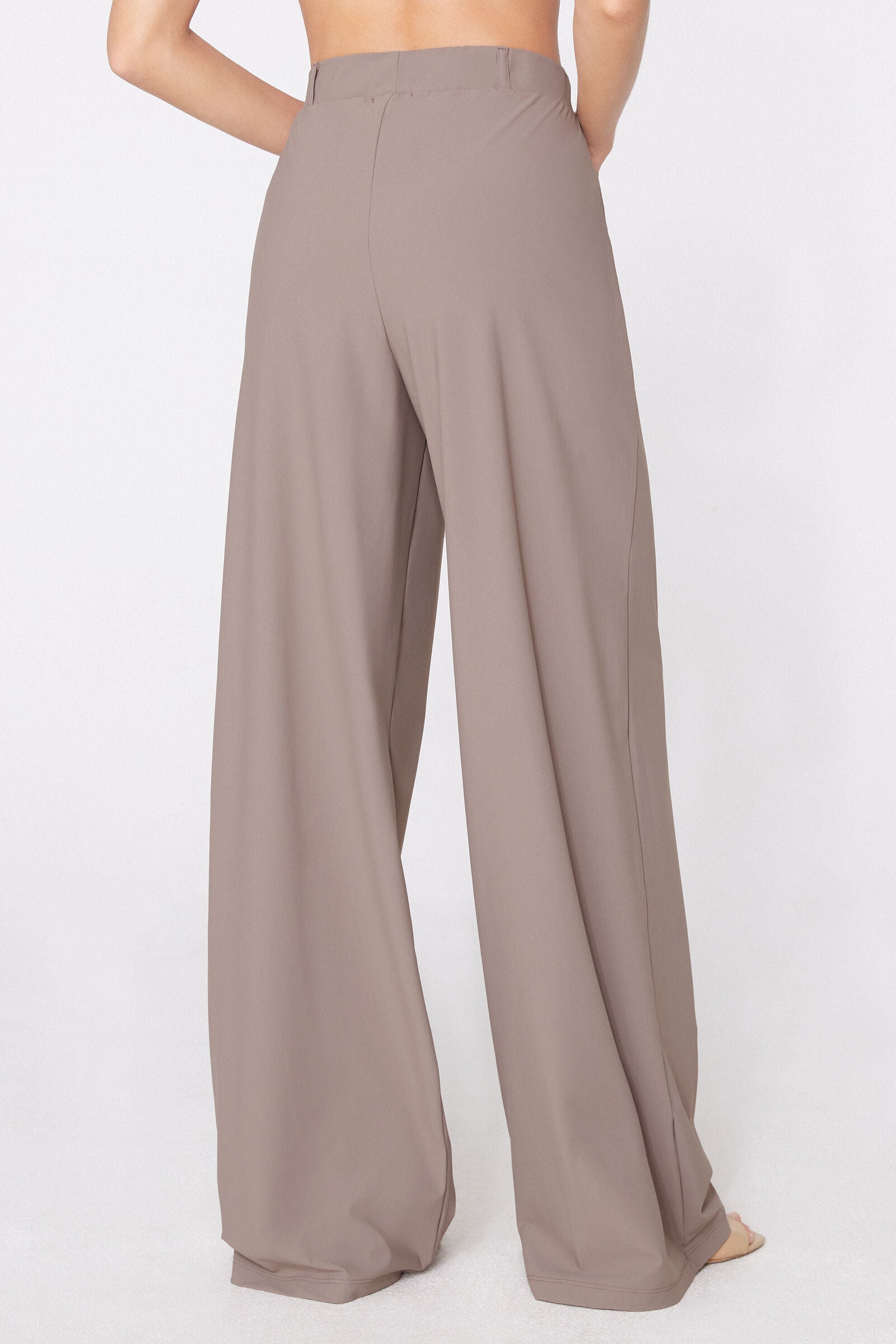 מכנסיים ארוכים מבד מיקרופייבר Easy Fit