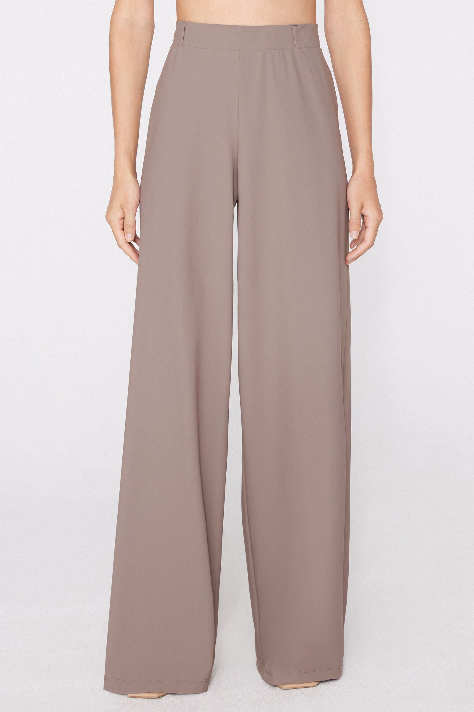 מכנסיים ארוכים מבד מיקרופייבר Easy Fit