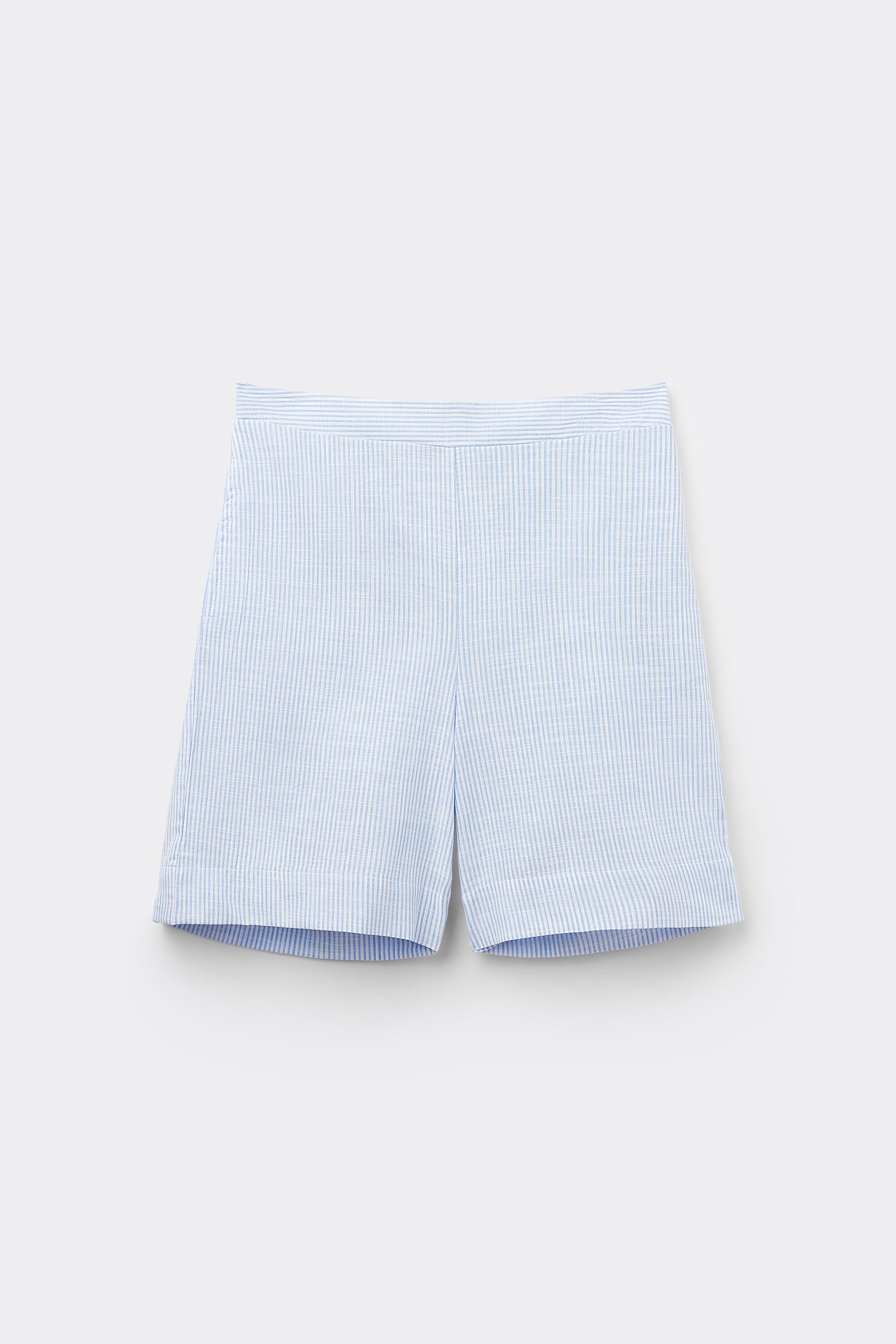 מכנסי קנבס כותנה High-Waist