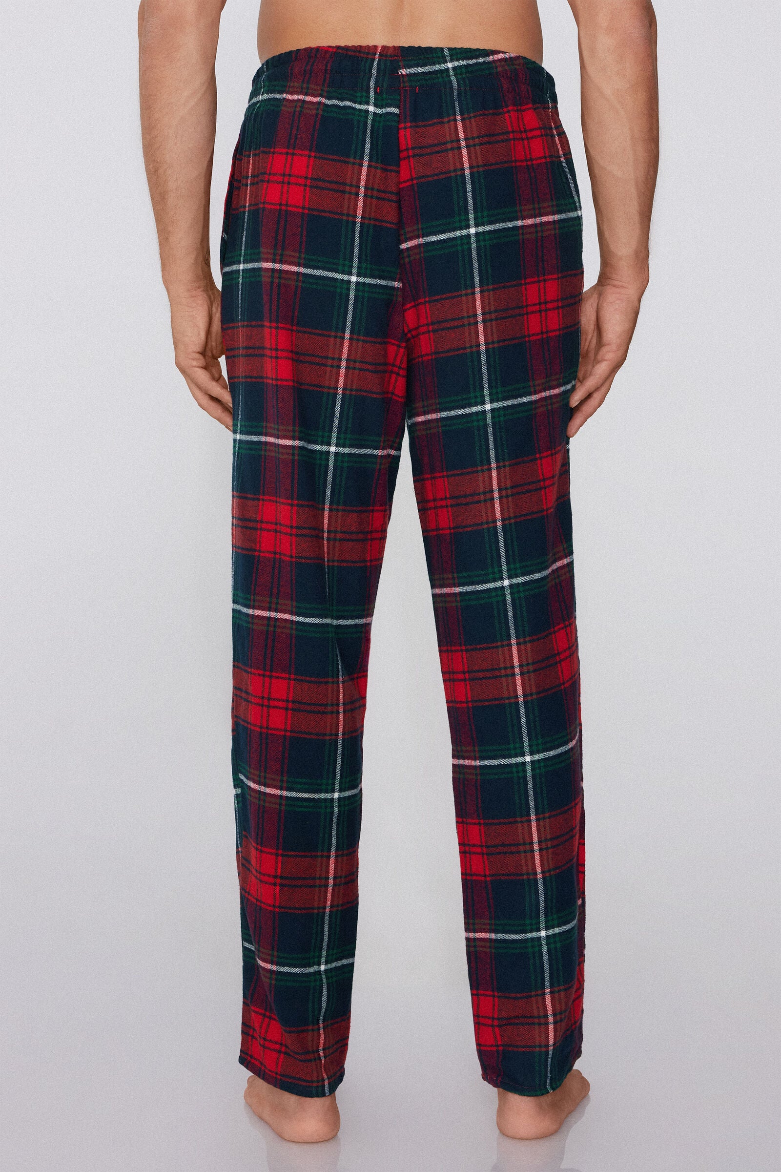 מכנסי פיג'מה פלנל משבצות