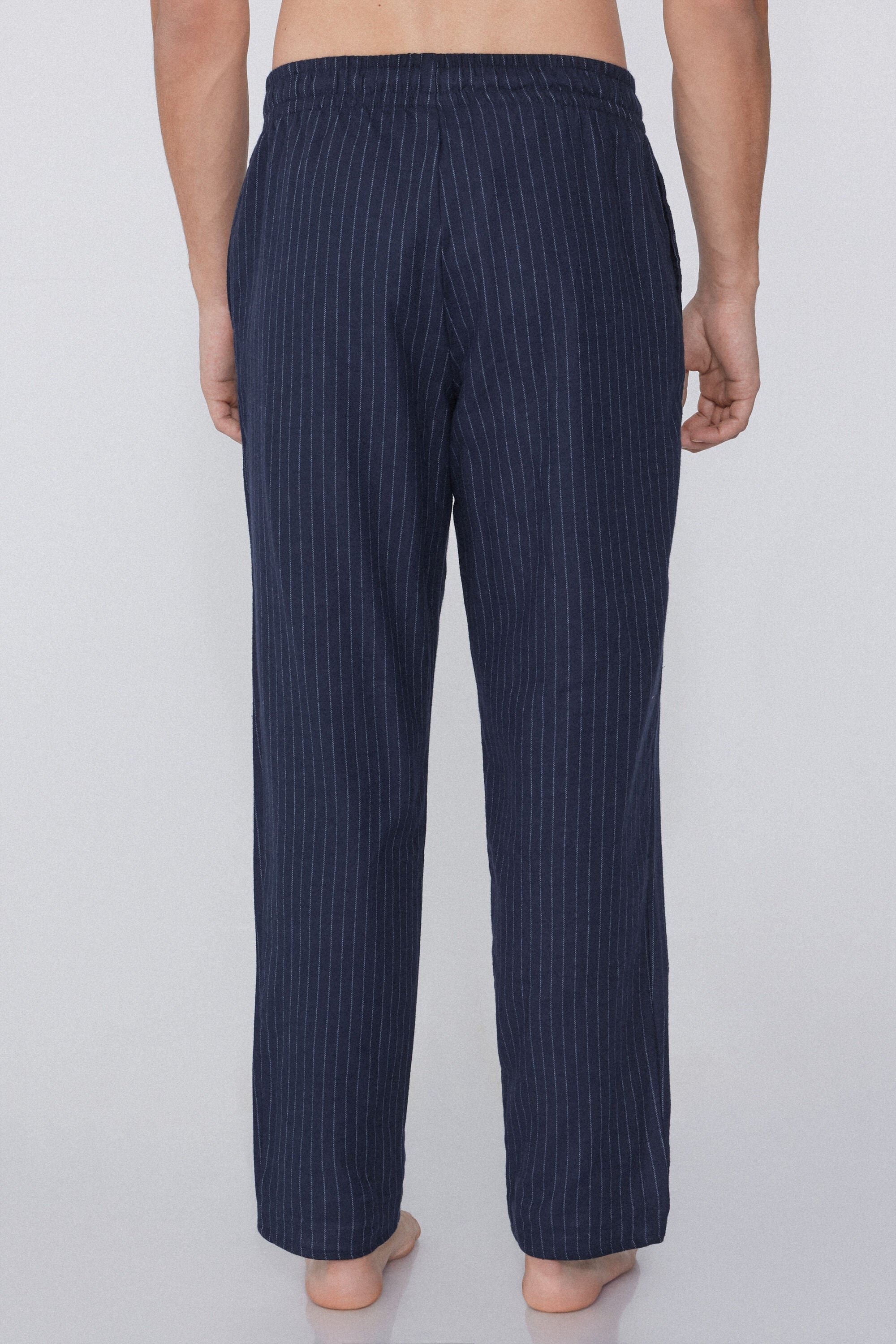 מכנסי פיג'מה פלנל פסים