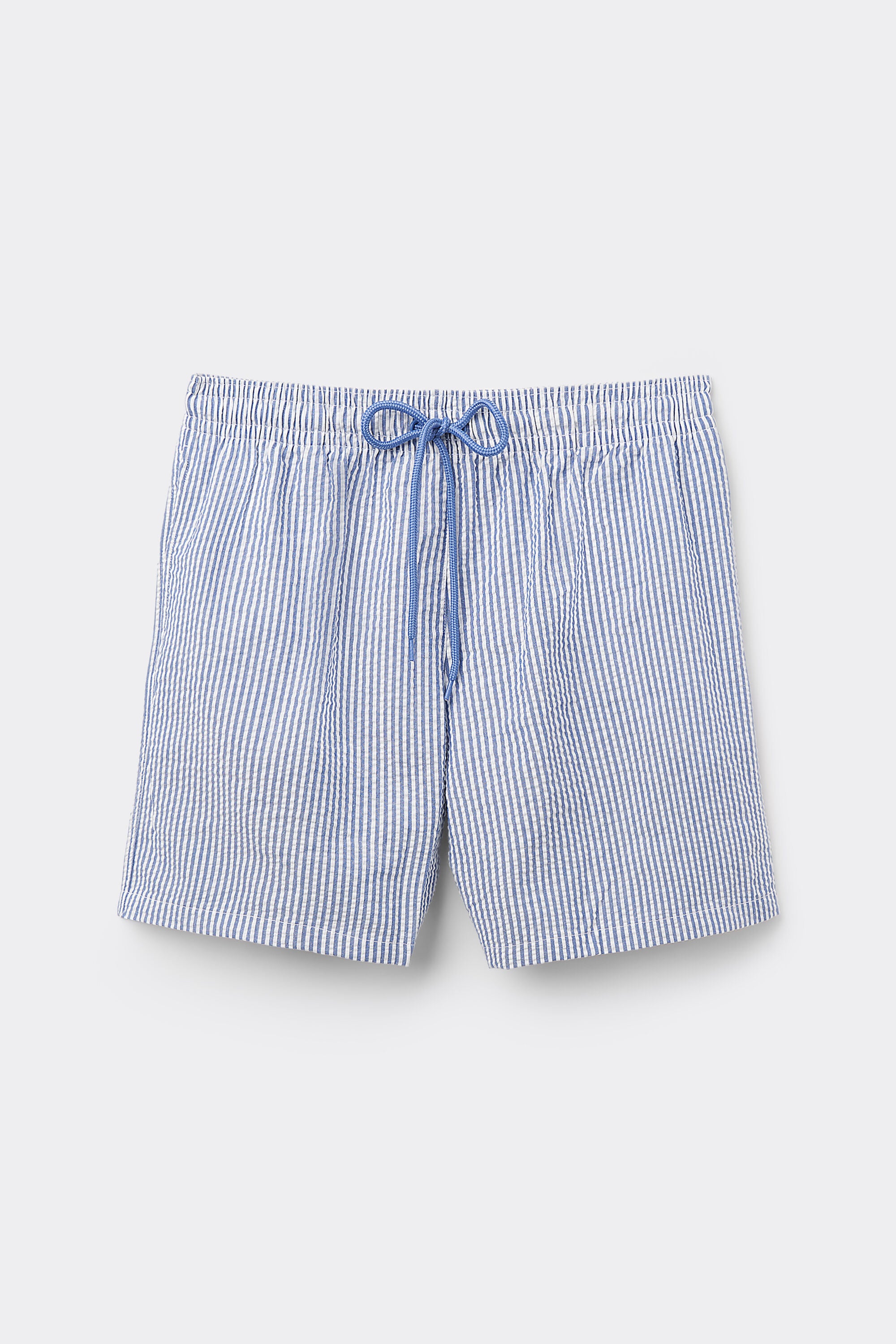 מכנסי בגד ים Crinkled Striped