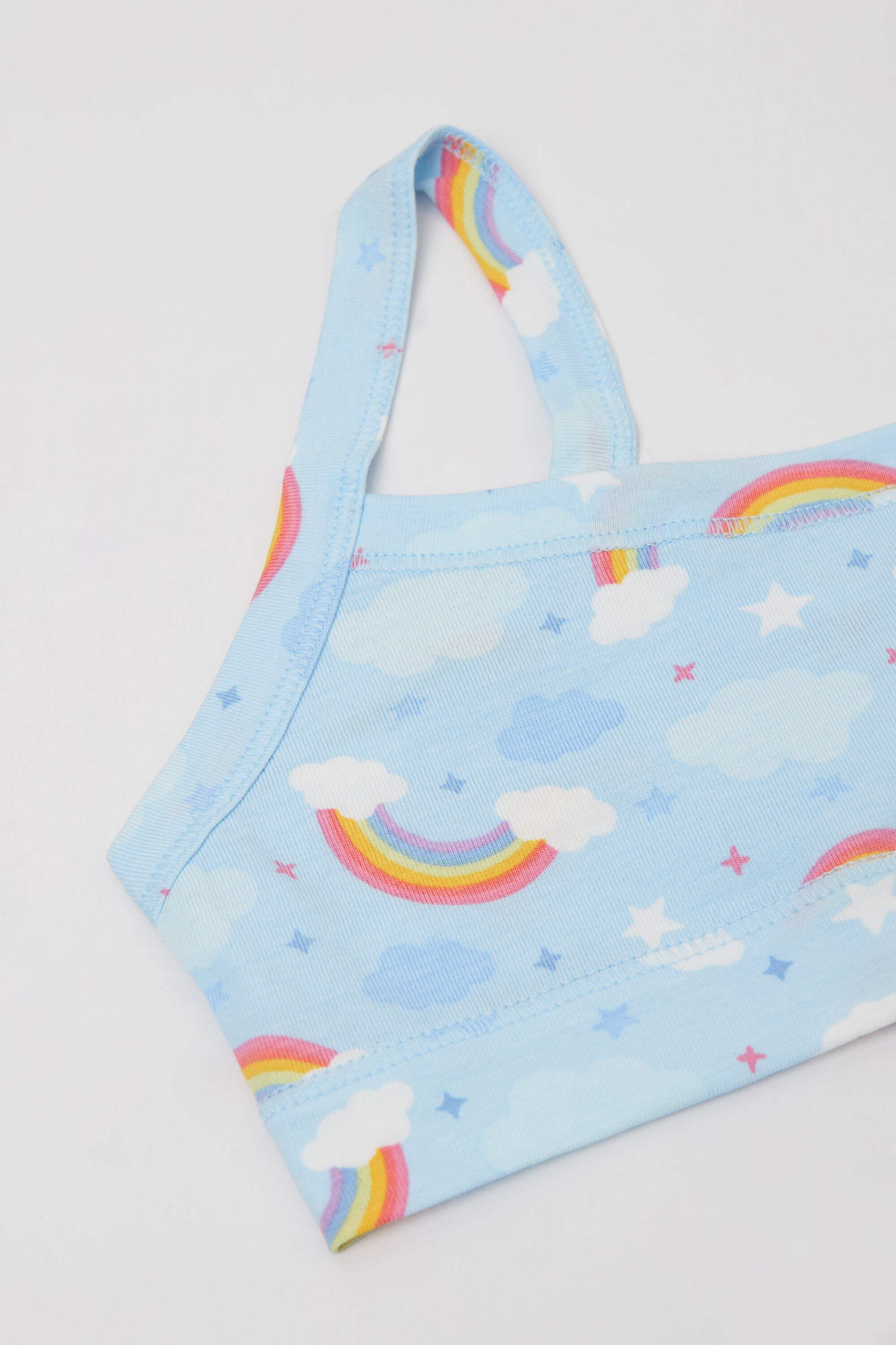 גוזייה עם הדפס קשת בענן