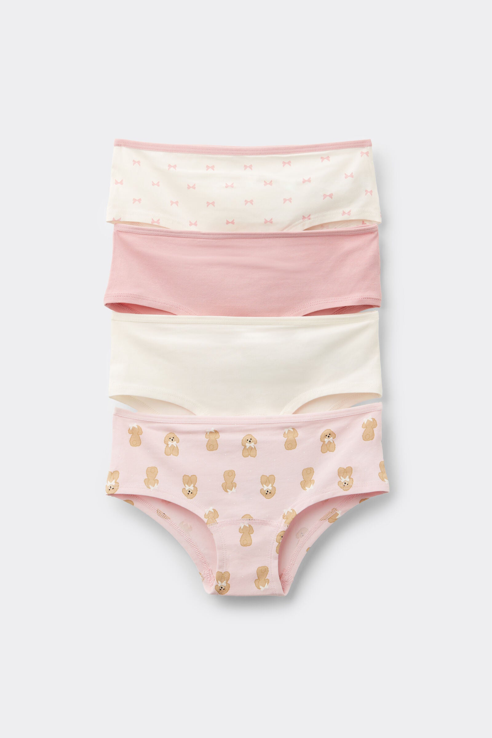 מארז 4 זוגות תחתוני כותנה