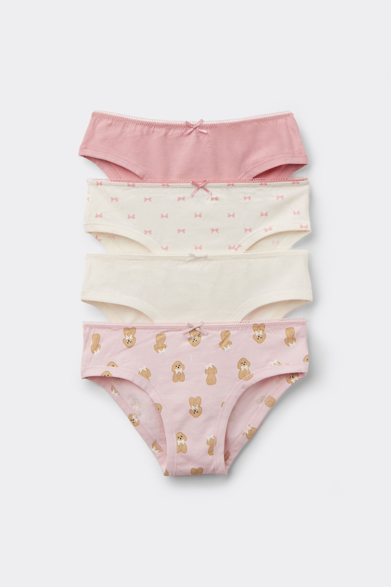 מארז 4 זוגות תחתוני כותנה