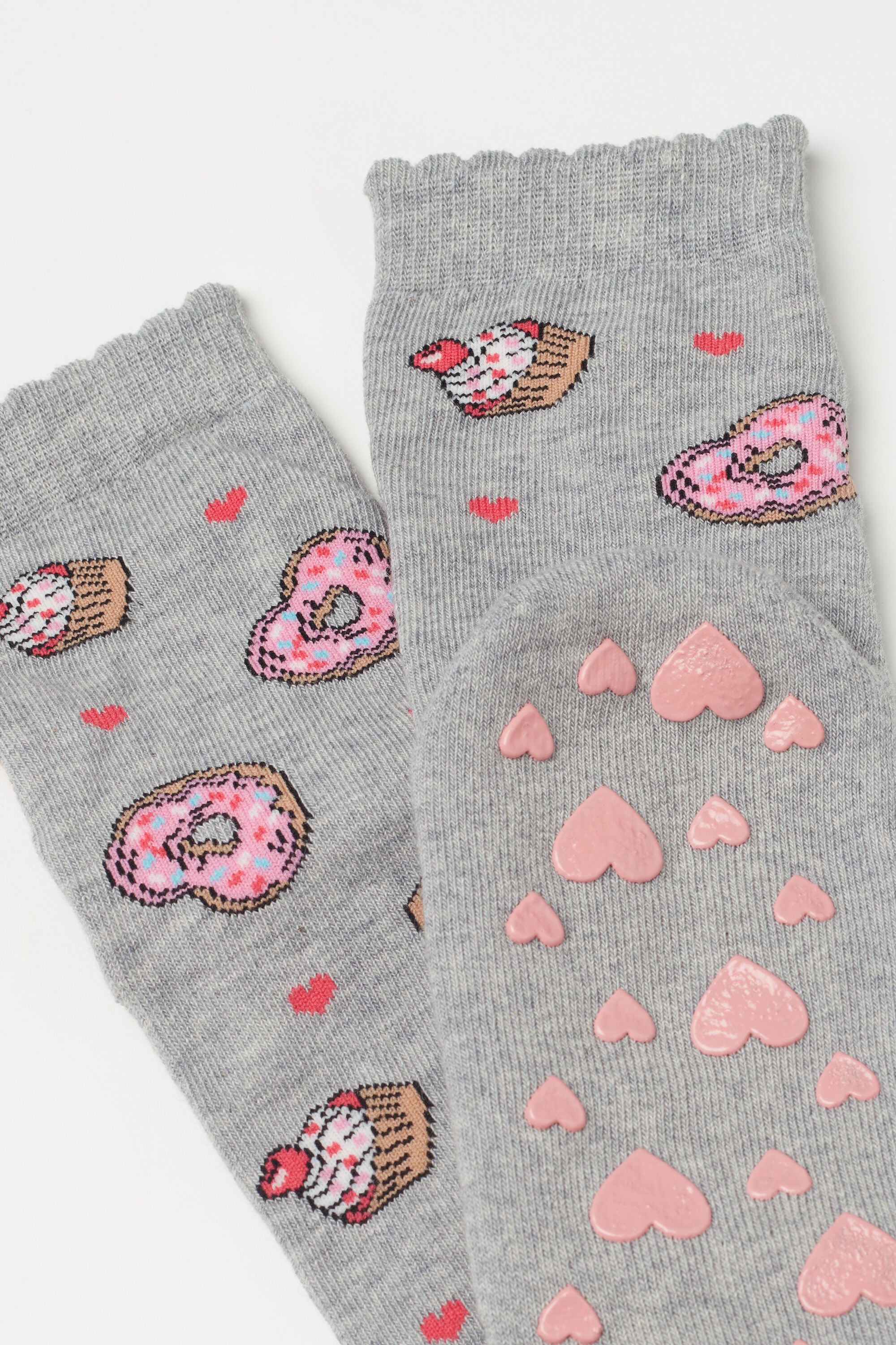 גרביים נגד החלקה עם הדפס