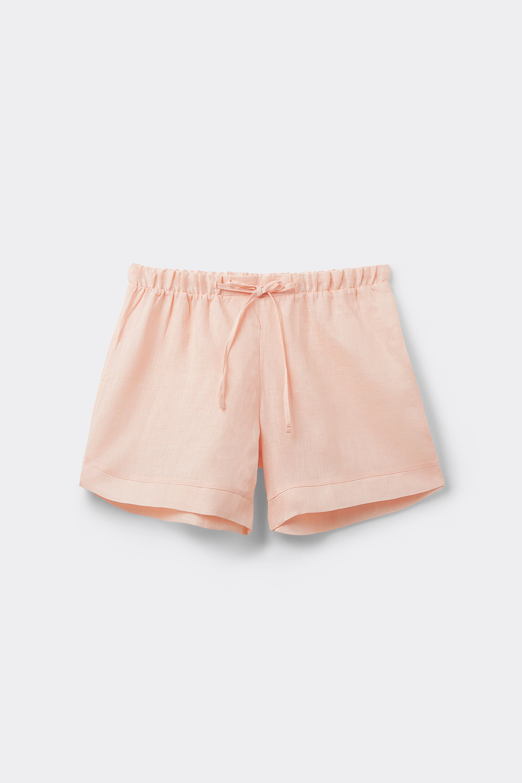 מכנסי קנבס פשתן קצרים