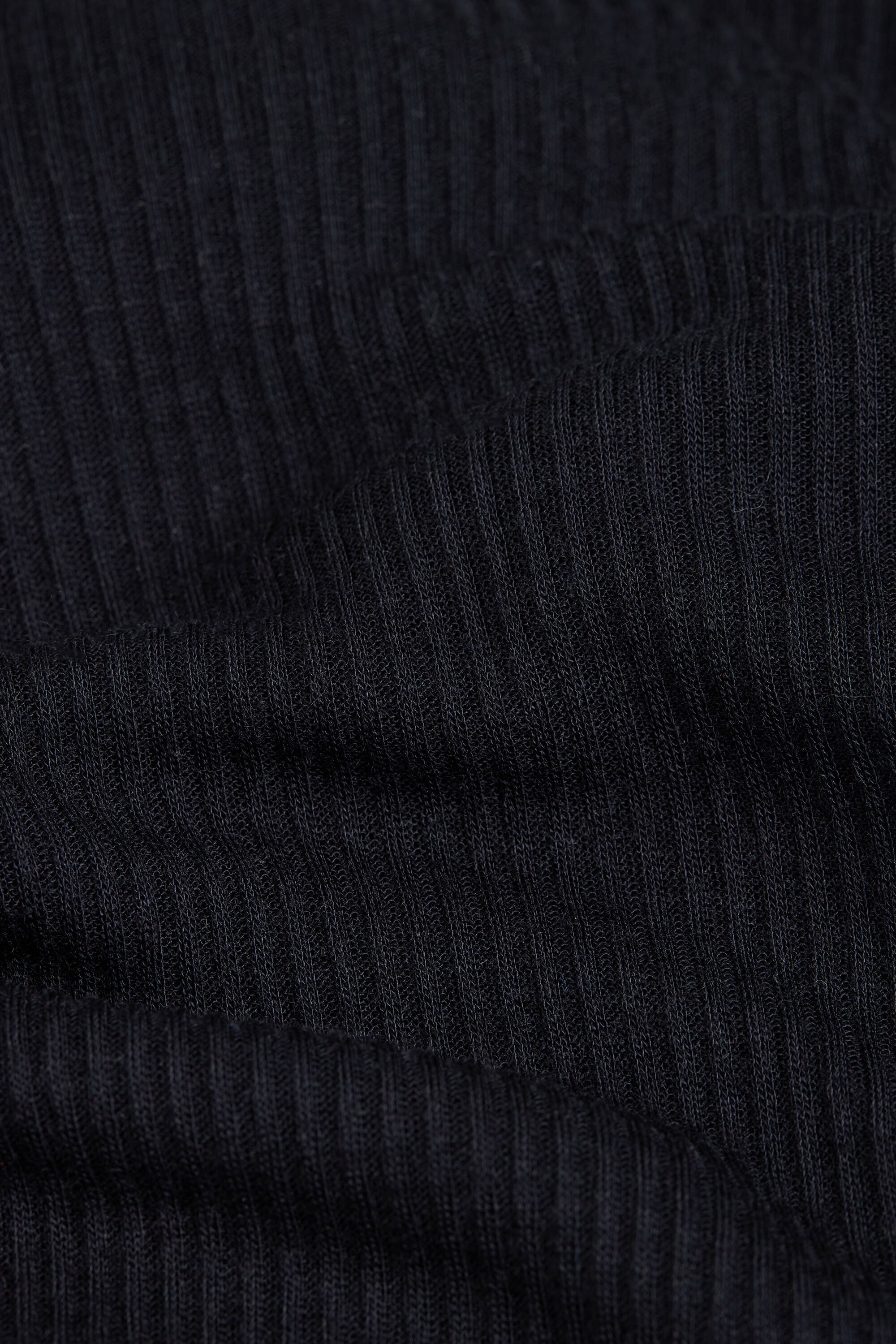 חולצת קשמיר ארוכה עם צווארון סירה