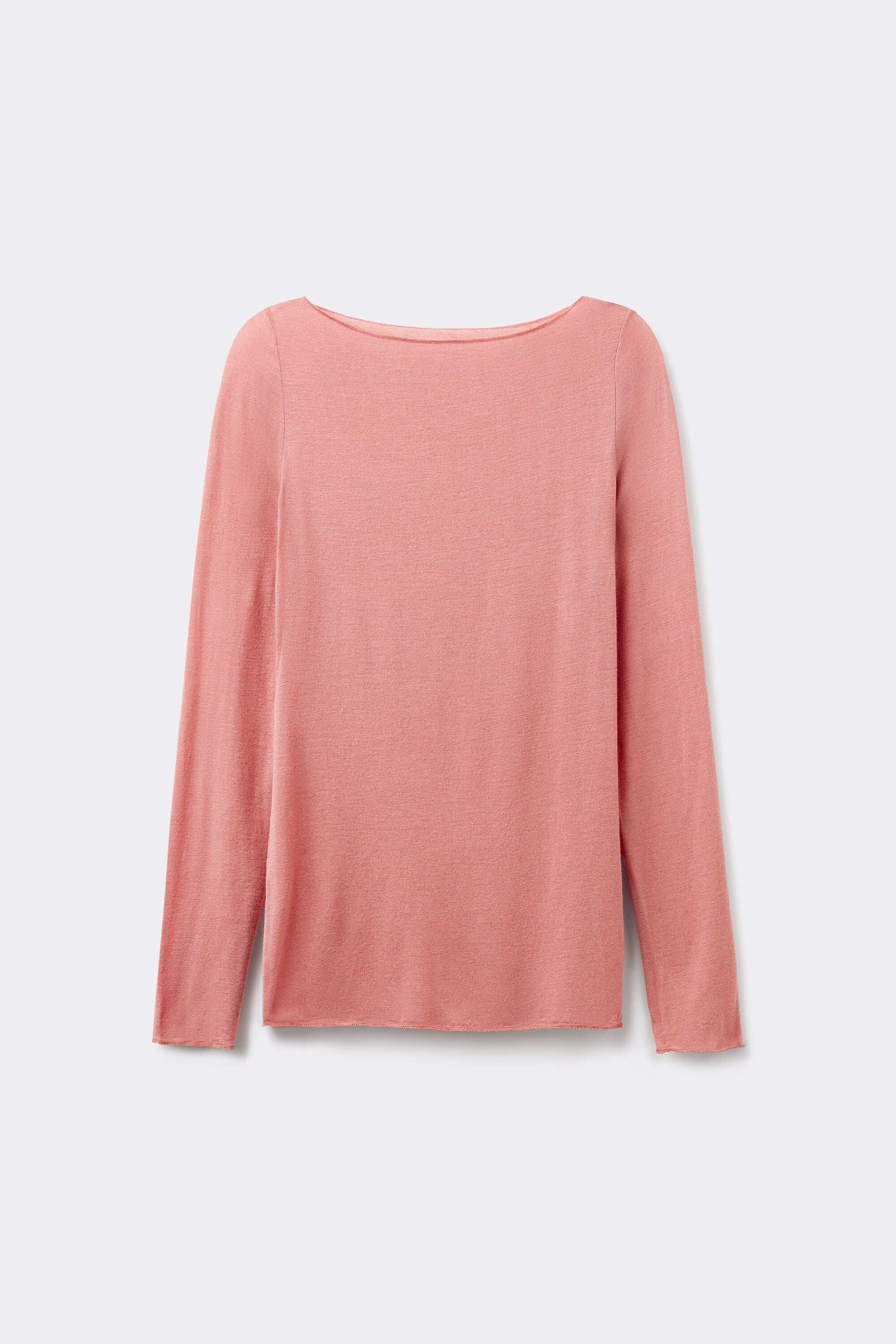 חולצת מודל קשמיר עם צווארון סירה