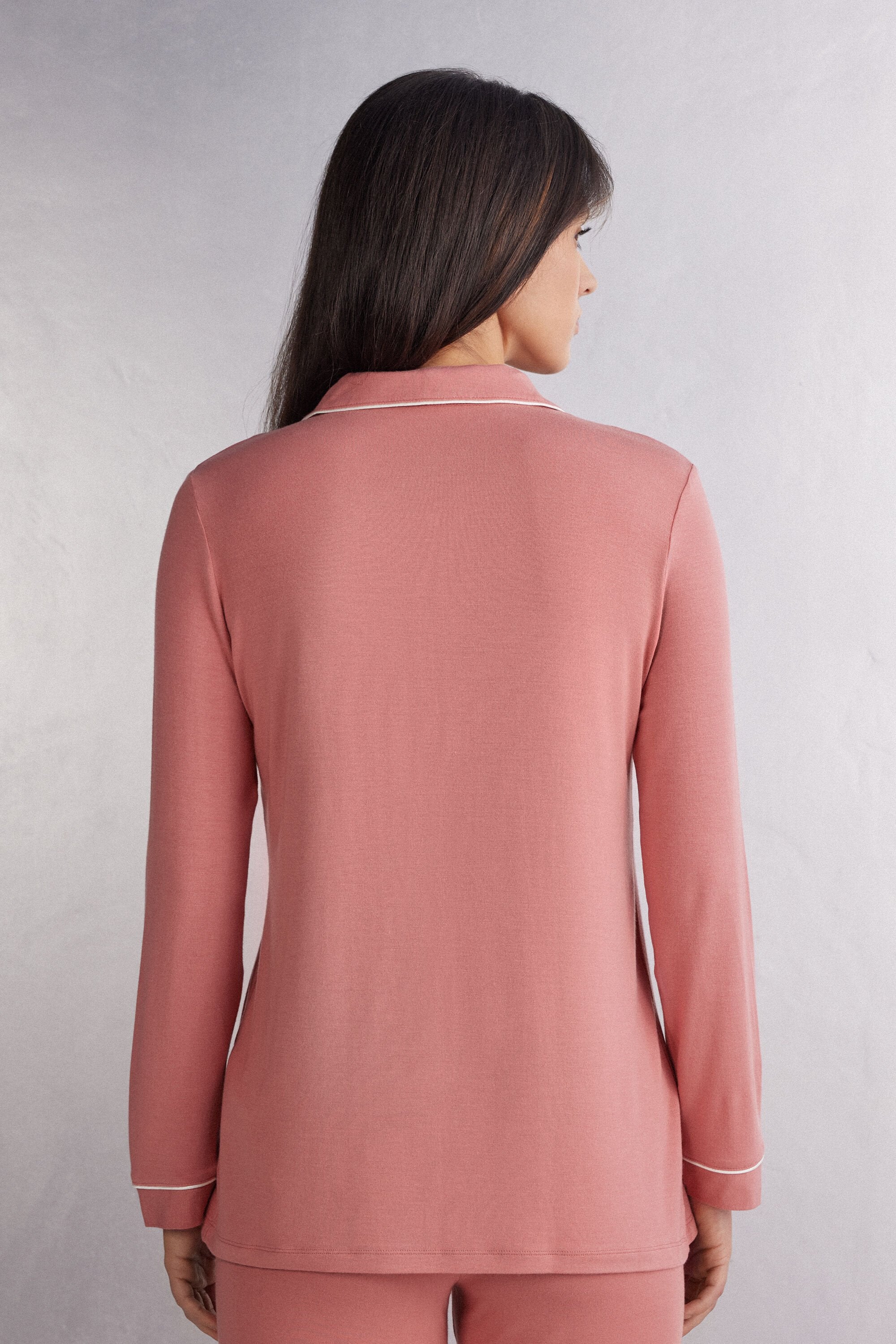 חולצת פיג'מה מכופתרת