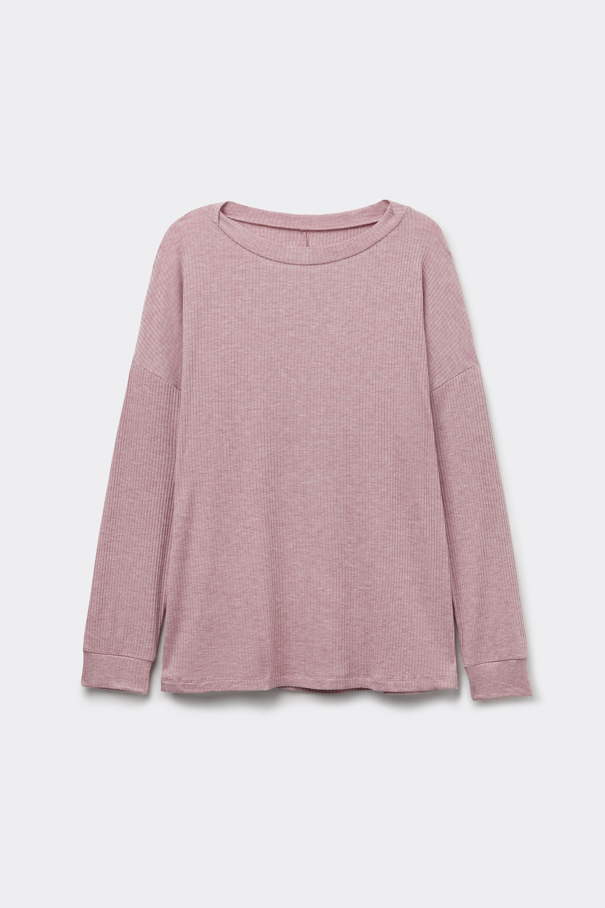 חולצת מודל ארוכה עם צווארון סירה