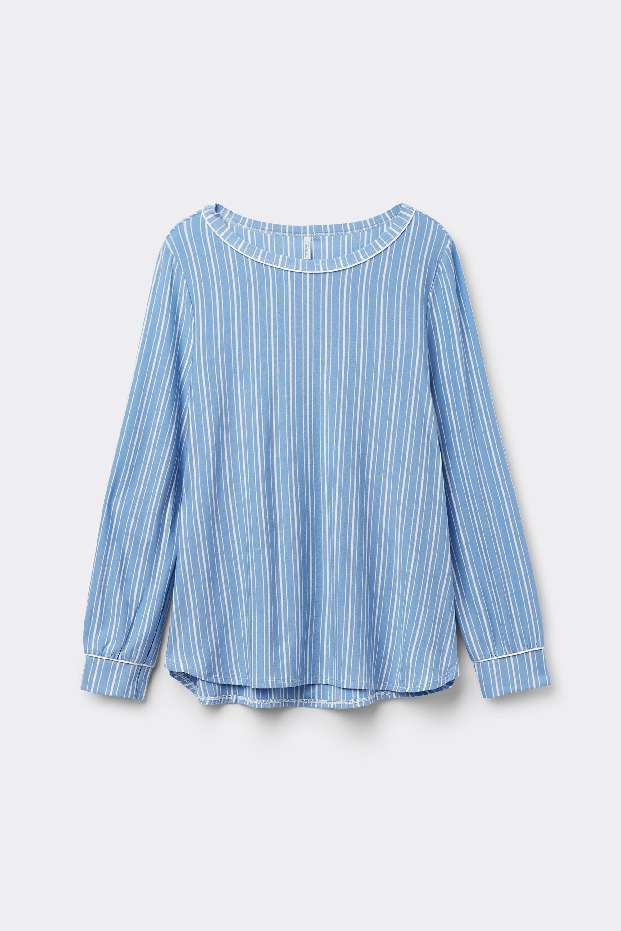 חולצה ארוכה מפתח סירה Oxford Stripes