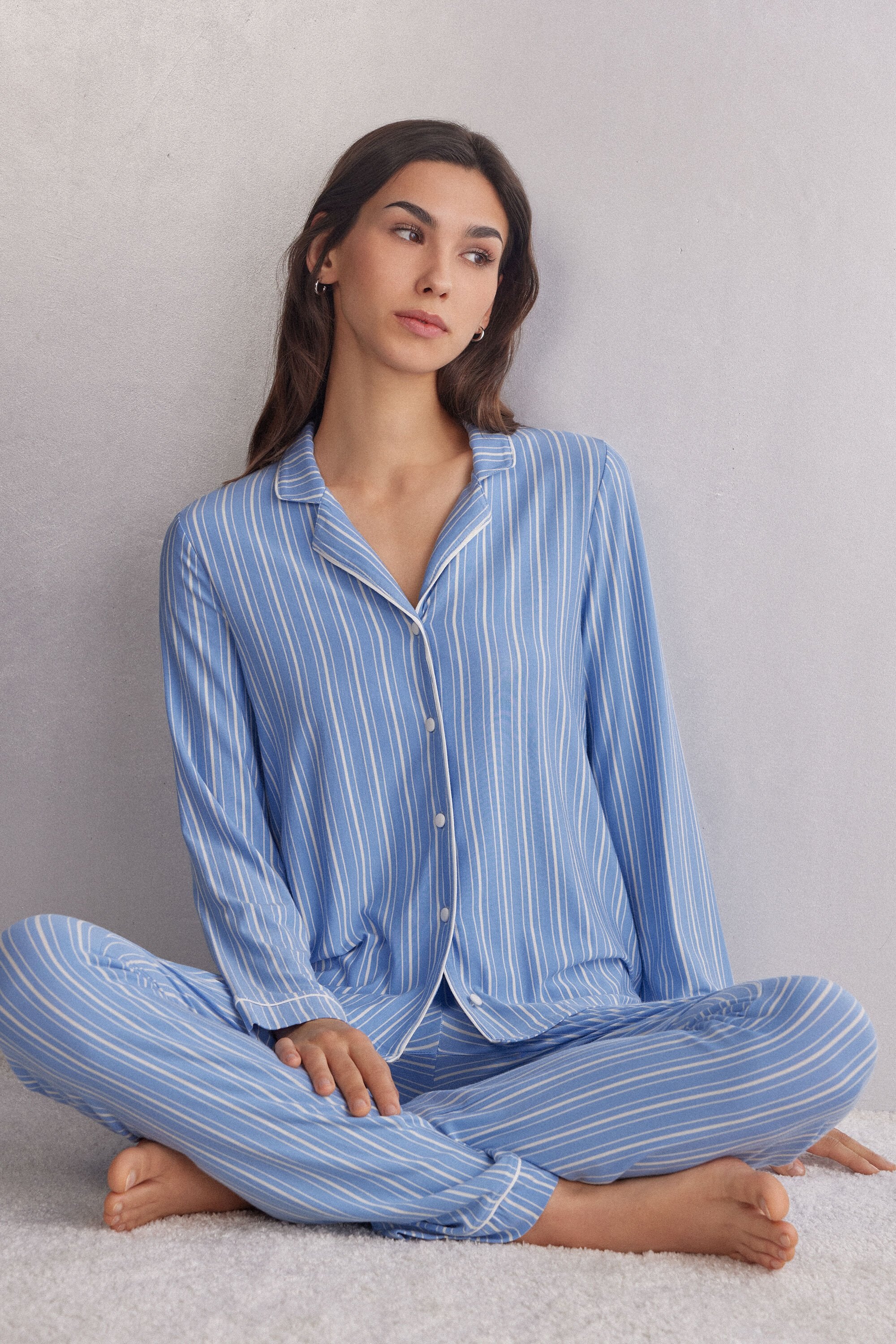 חולצה מכופתרת Oxford Stripes